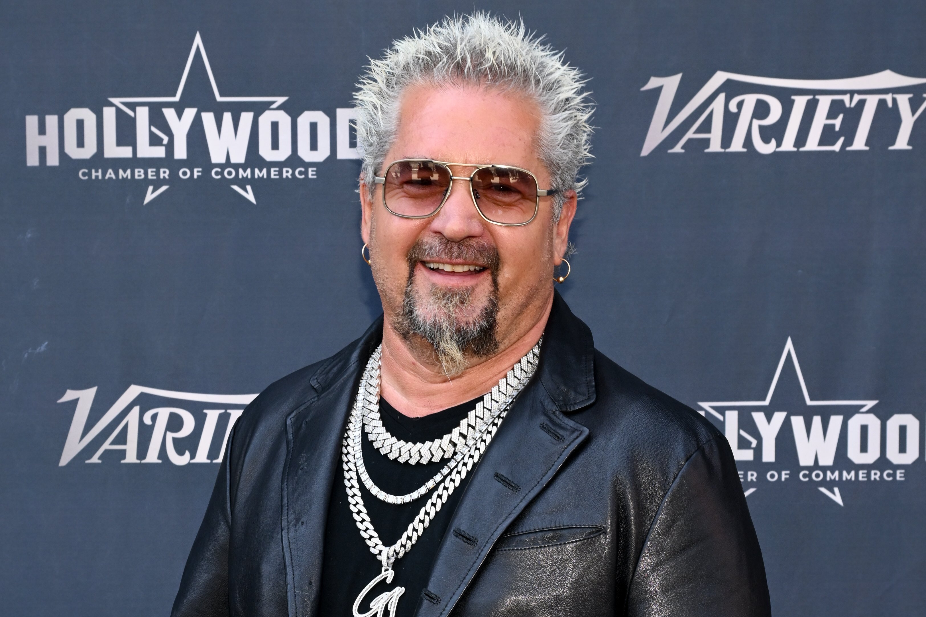 Guy Fieri at the star ceremony where Sammy Hagar is honored with a star on the Hollywood Walk of Fame on April 30, 2024 in Los Angeles, California. (Photo by Michael Buckner/Variety via Getty Images)