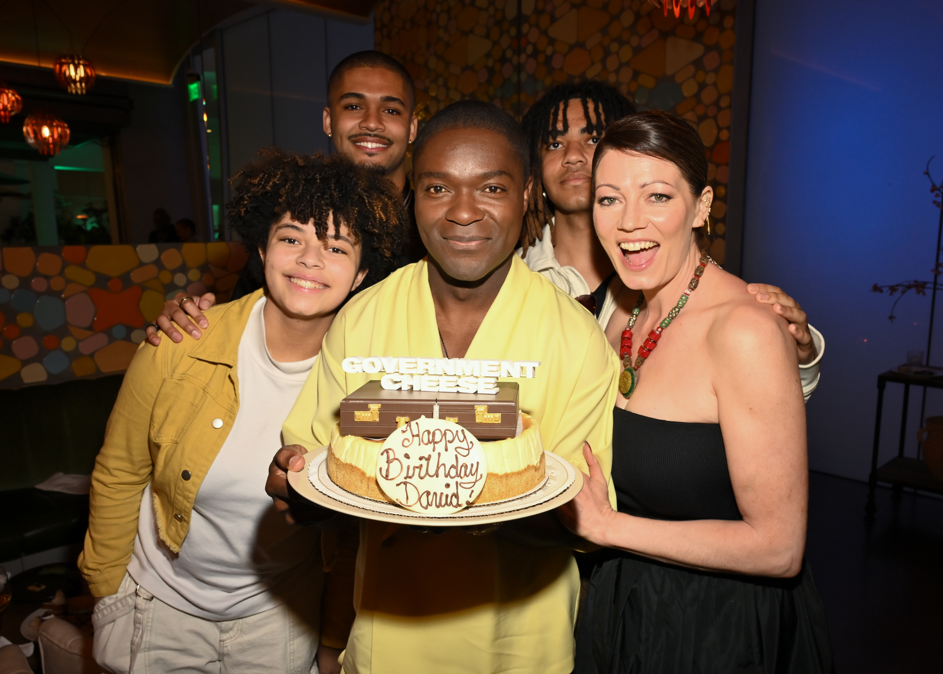 David Oyelowo, Jessica Oyelowo, family at the Apple TV+  “Government Cheese" Premiere at the Billy Wilder Theatre on April 01, 2025 in Los Angeles, California.
