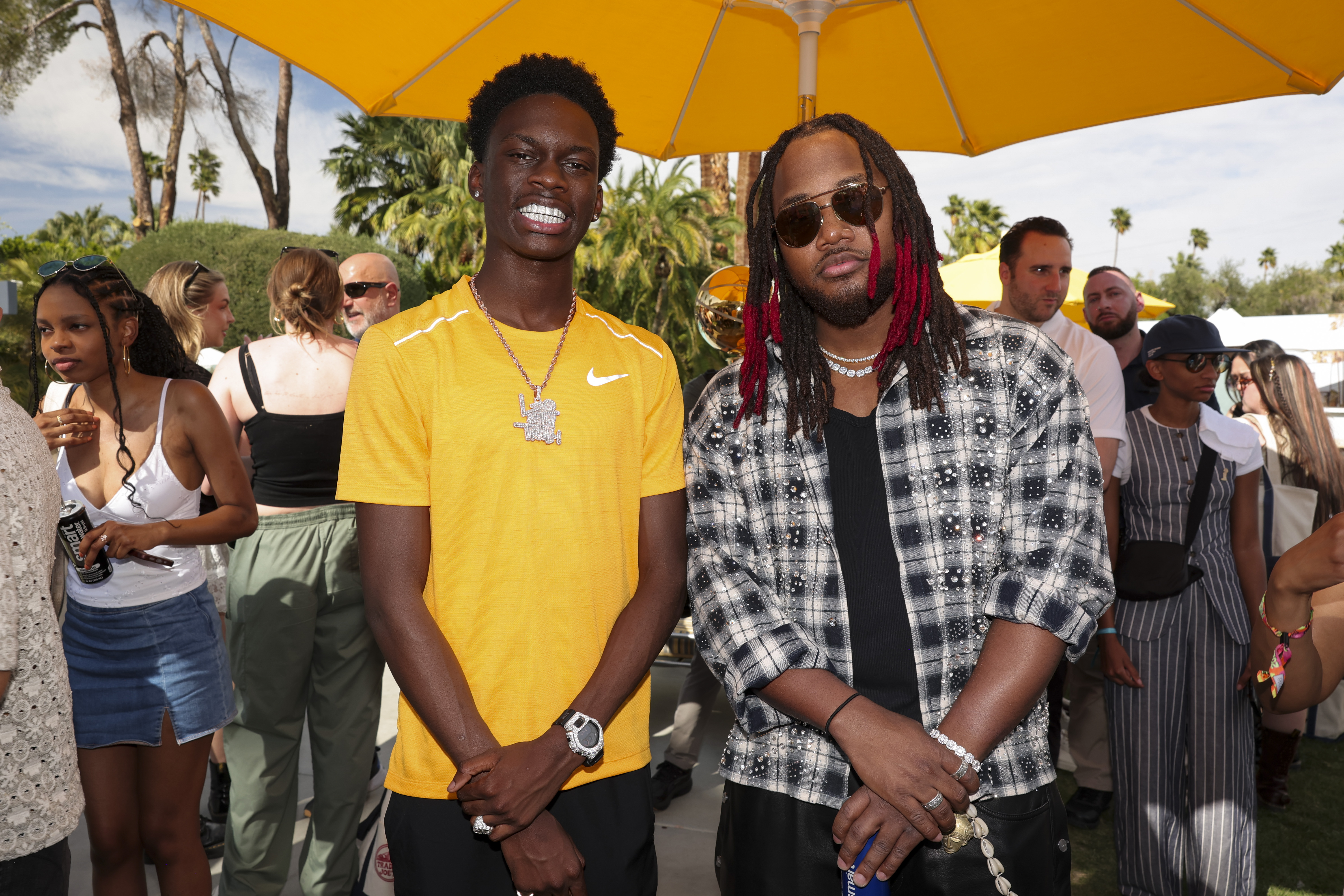 LeoStayTrill, Leon Thomas III at the 2025 Interscope and Capitol Records Coachella Party on April 12, 2025 in Palm Springs, California.