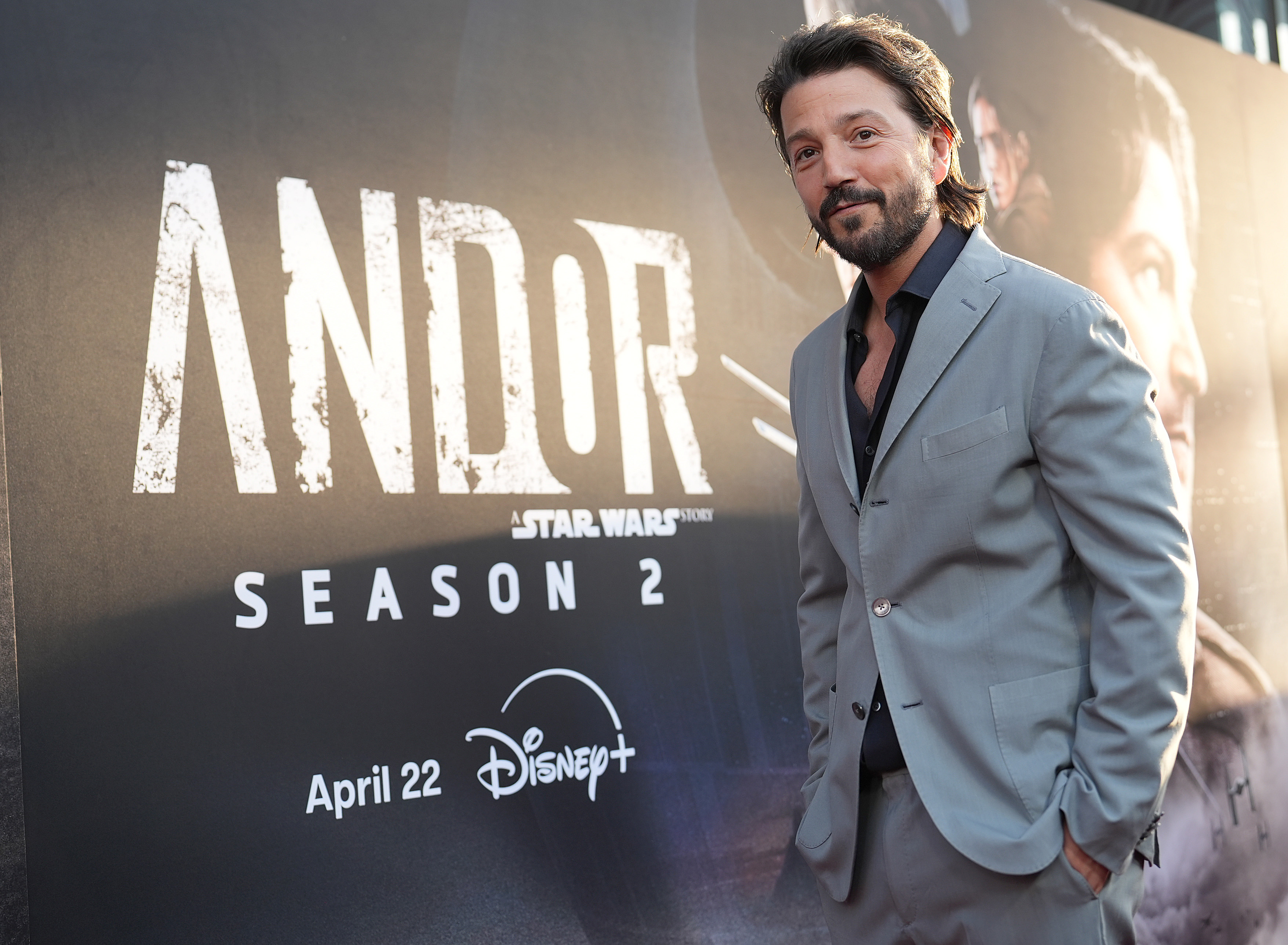 Diego Luna at Lucasfilm’s “Andor” Season 2 Launch Event held at El Capitan Theatre on April 14, 2025 in Los Angeles, California.