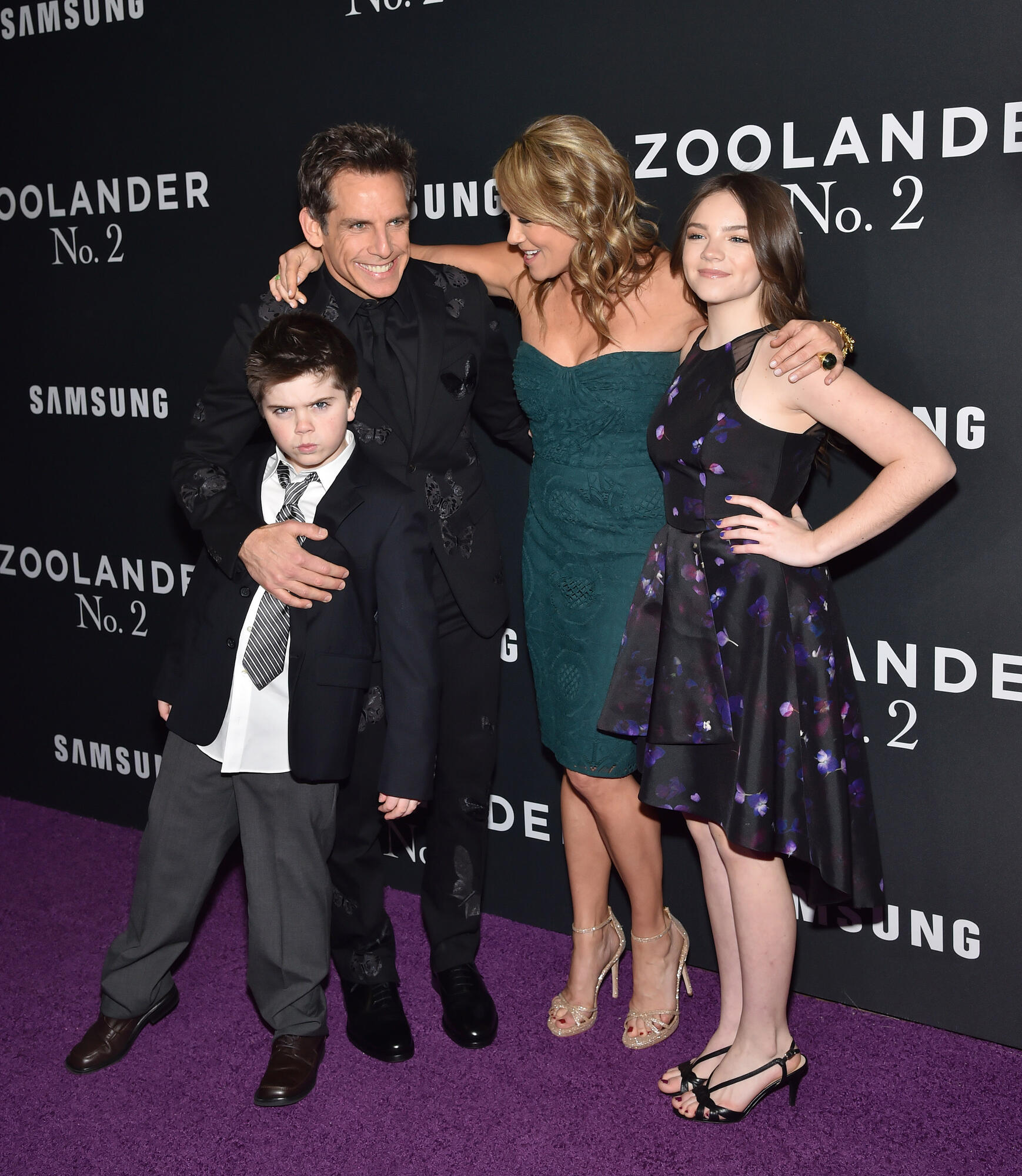 Quinlin Stiller, Ben Stiller, Christine Taylor, Ella Stiller