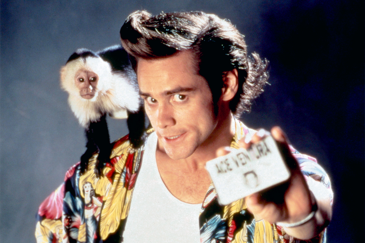 ACE VENTURA: PET DETECTIVE, Jim Carrey, 1994. © Warner Bros./ Courtesy: Everett Collection