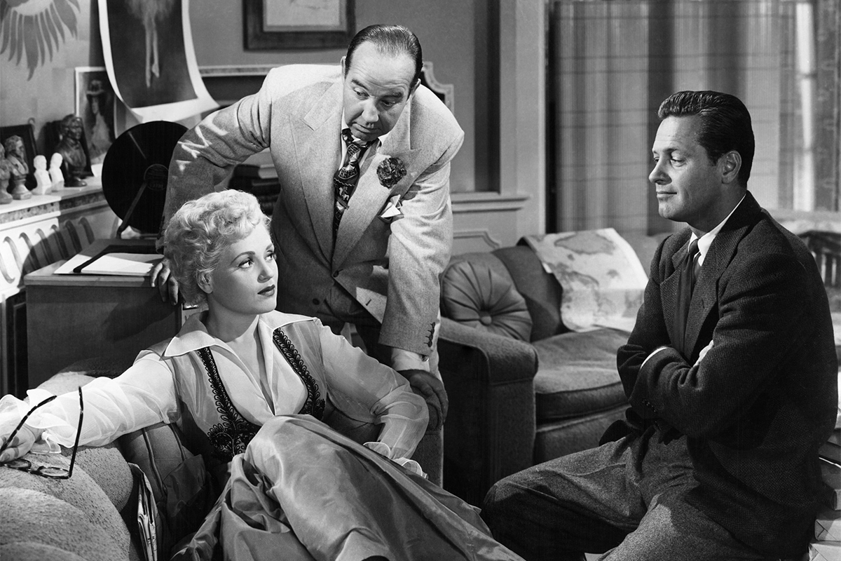 BORN YESTERDAY, Judy Holliday, Broderick Crawford, William Holden, 1950