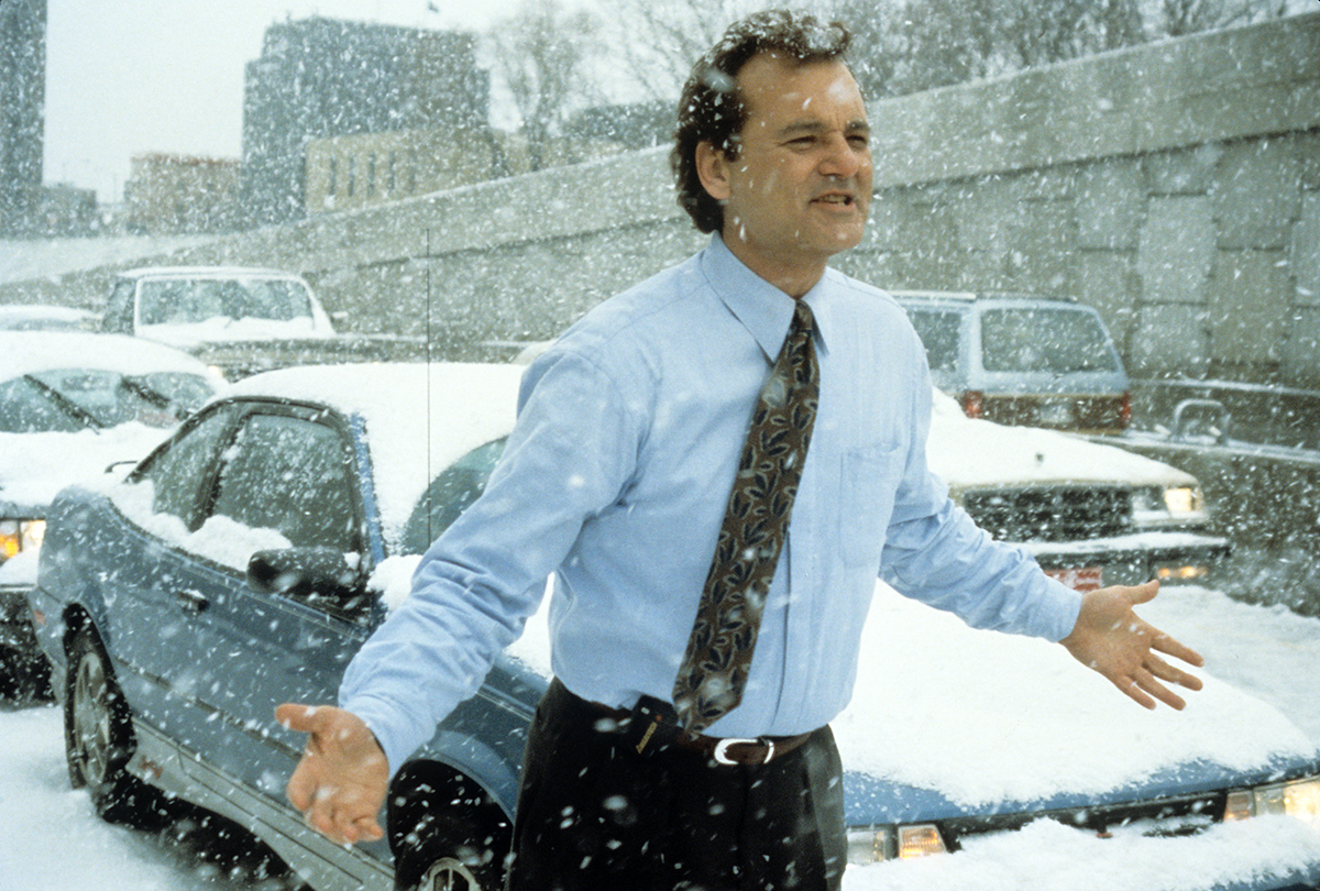 GROUNDHOG DAY, Bill Murray, 1993. © Columbia/ courtesy: Everett Collection