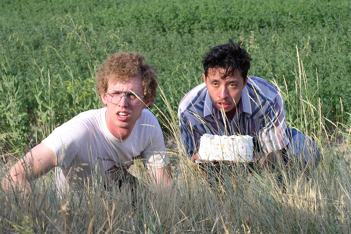 Jon Heder and Efren Ramirez in "Napoleon Dynamite"