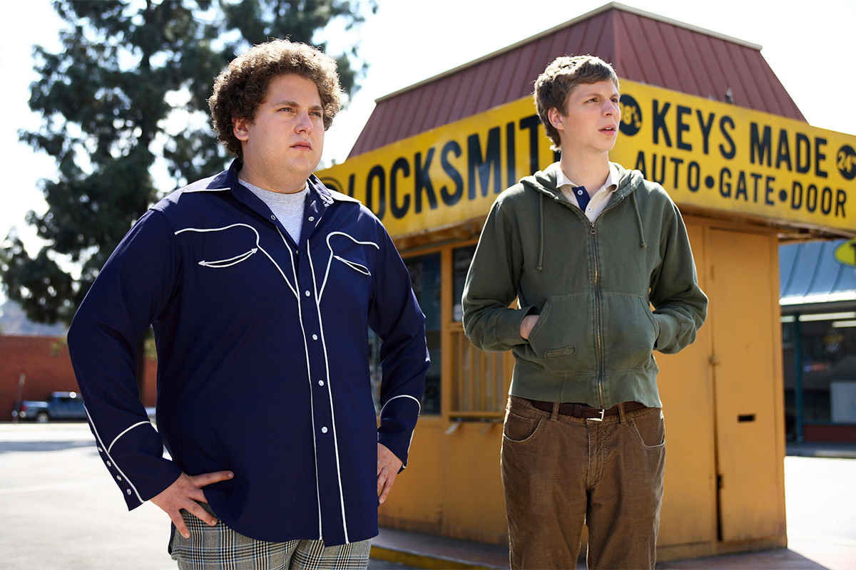 SUPERBAD, Jonah Hill, Michael Cera, 2007. ©Columbia Pictures/courtesy Everett Collection