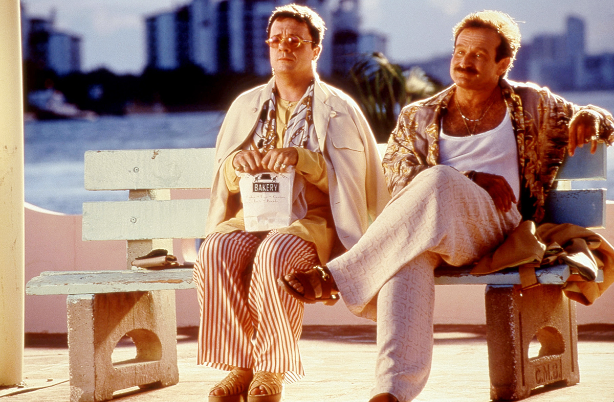 THE BIRDCAGE, Nathan Lane, Robin Williams, 1996, © United Artists / Courtesy Everett Collection