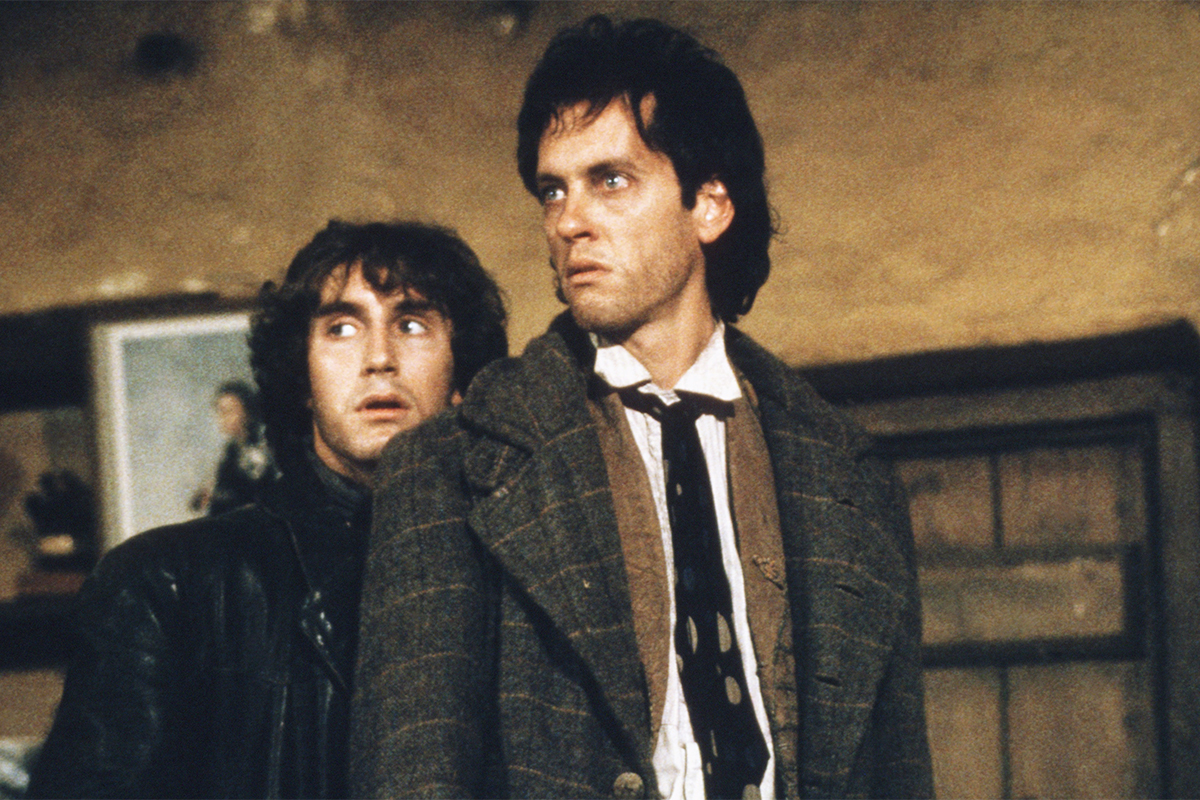 WITHNAIL AND I, from left: Paul McGann, Richard E. Grant, 1987, (c) Cineplex-Odeon Films/courtesy Everett Collection