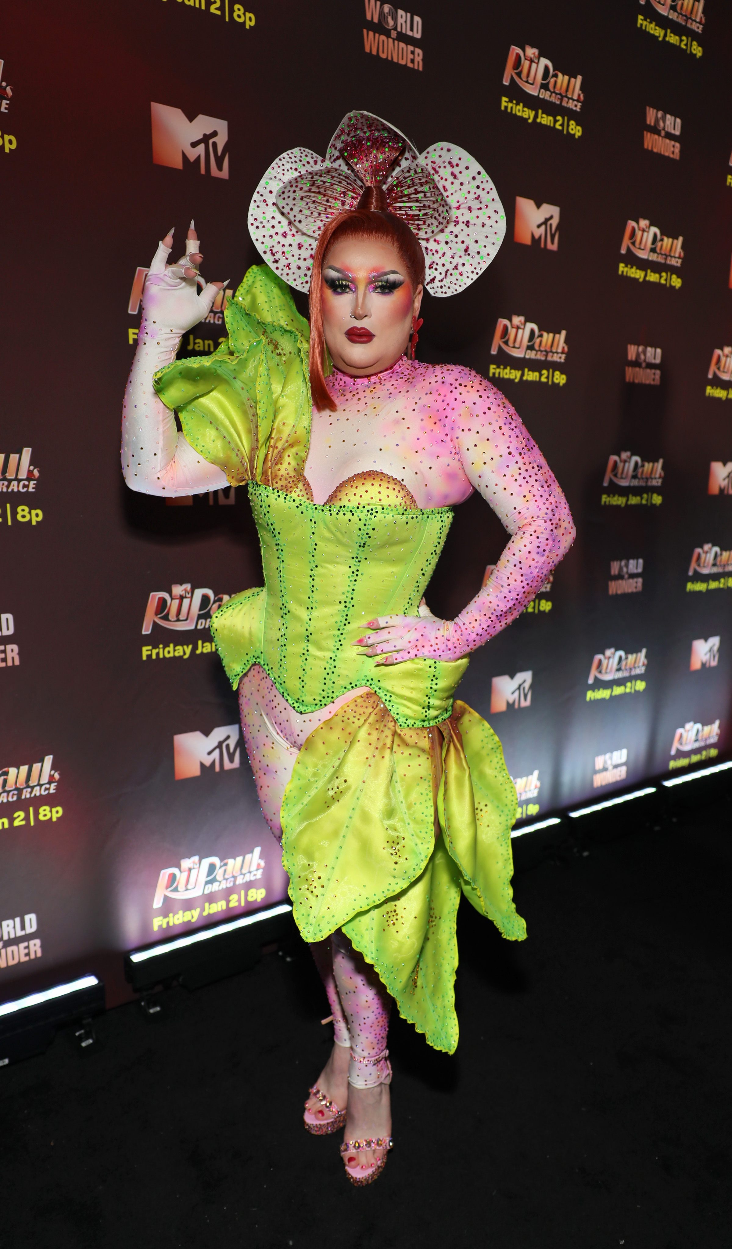 NEW YORK, NEW YORK - DECEMBER 09: Jane Don’t attends RuPaul's Drag Race S18 Premiere Event at Aqua New York on December 09, 2025 in New York City. (Photo by Santiago Felipe/Getty Images for MTV)