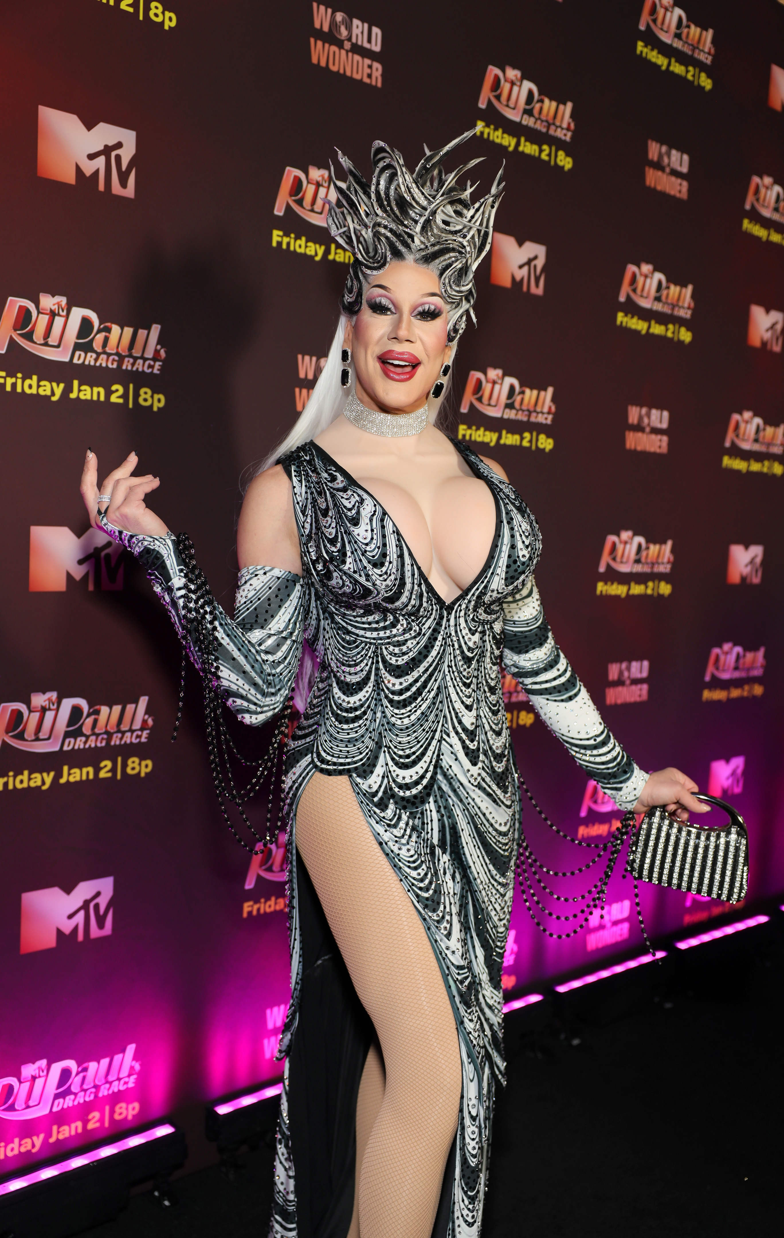 NEW YORK, NEW YORK - DECEMBER 09: Jimbo attends RuPaul's Drag Race S18 Premiere Event at Aqua New York on December 09, 2025 in New York City. (Photo by Santiago Felipe/Getty Images for MTV)