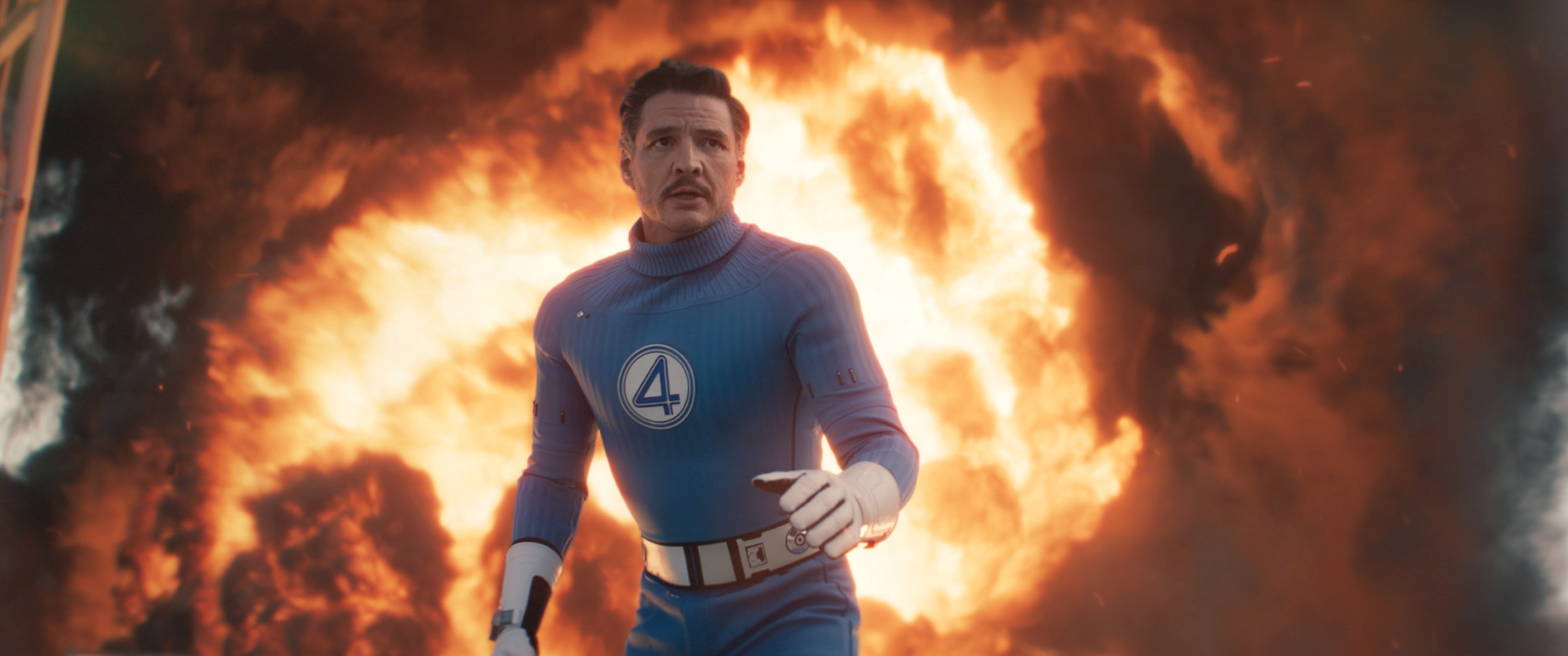 THE FANTASTIC FOUR: FIRST STEPS, (aka THE FANTASTIC FOUR), Pedro Pascal as Reed Richards / Mister Fantastic, 2025. © Marvel / © Walt Disney Studios Motion Pictures / Courtesy Everett Collection