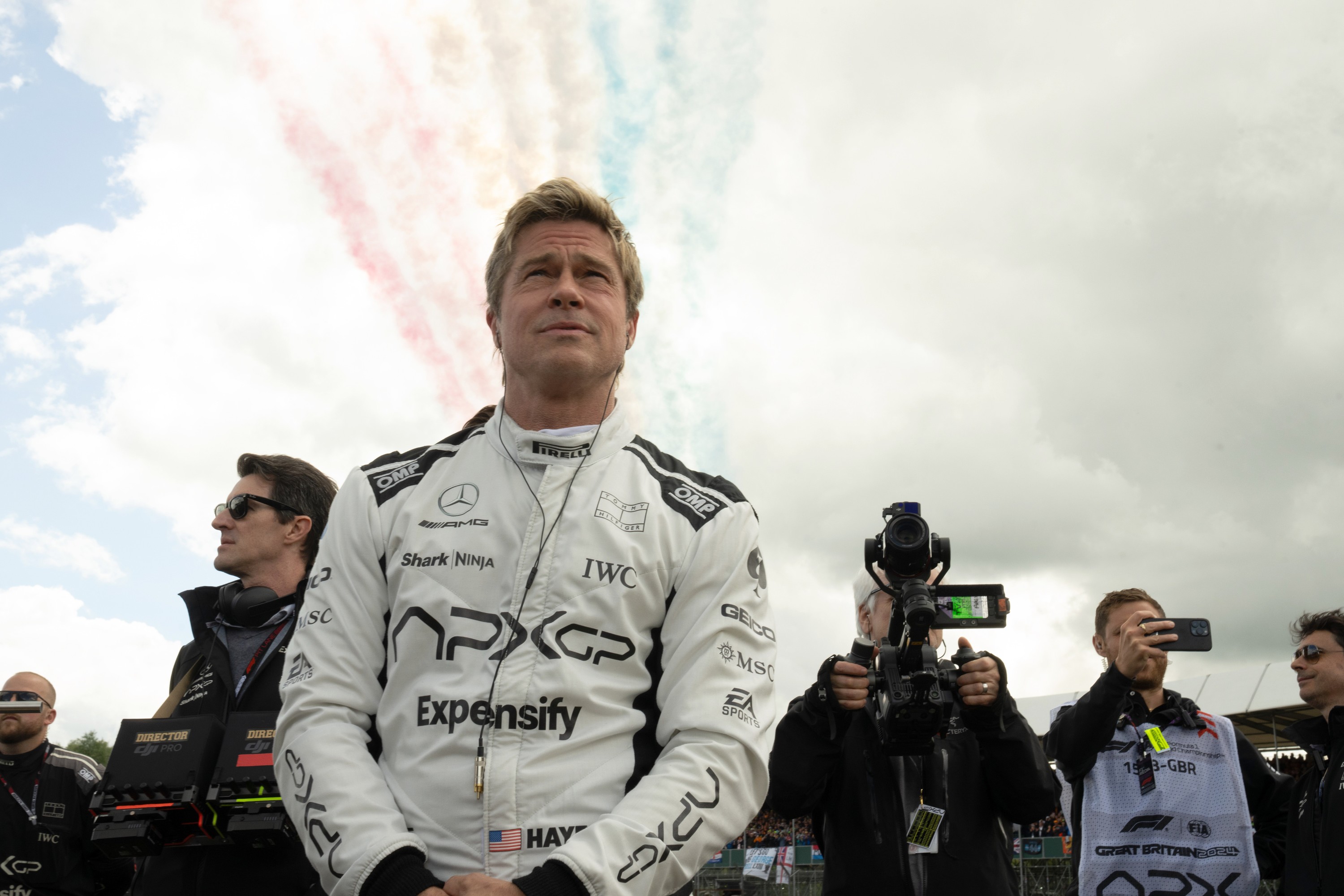 F1: THE MOVIE, (aka F1), Brad Pitt, on set, 2025. ph: Scott Garfield / © Warner Bros. / courtesy Everett Collection