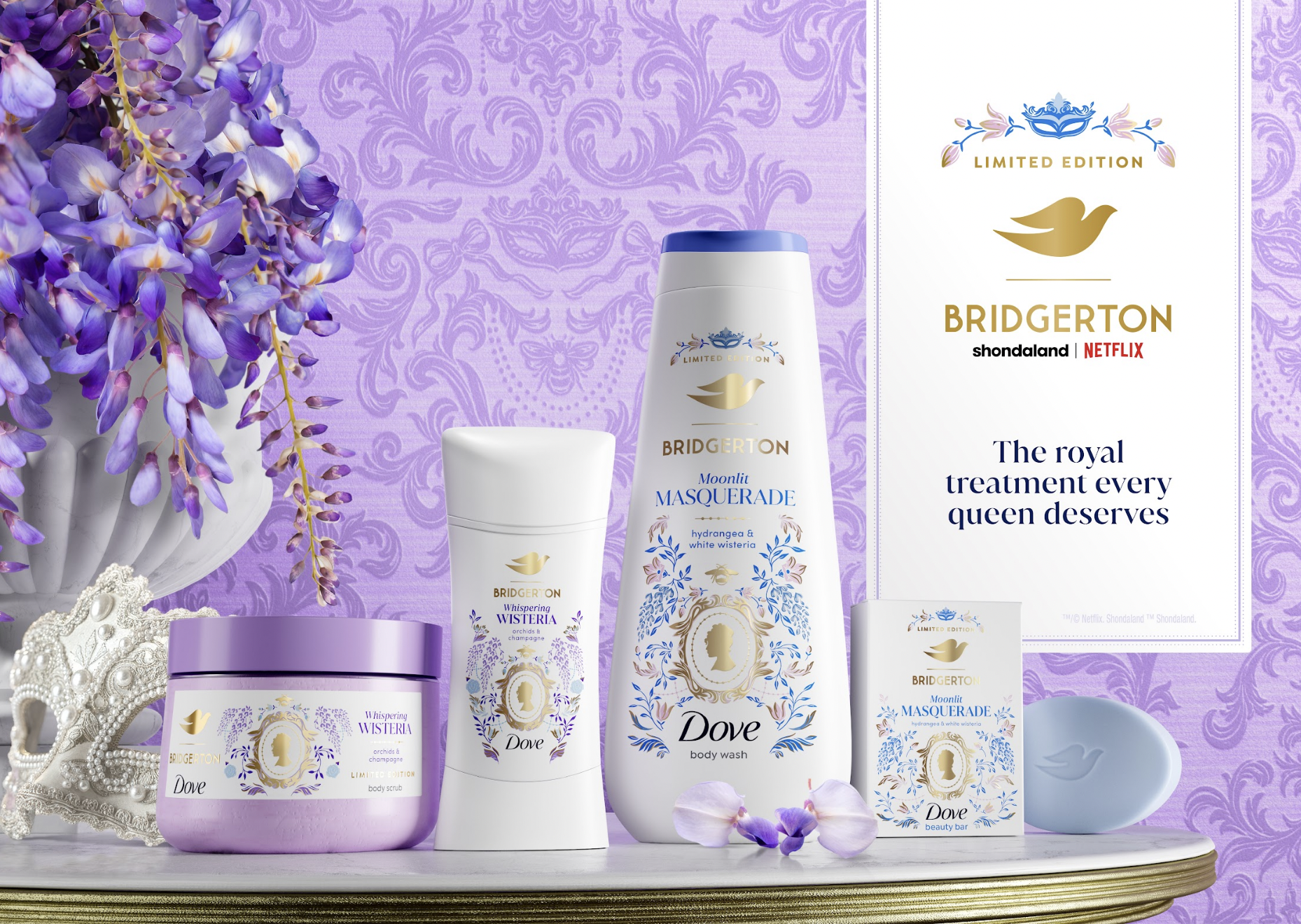 Bridgerton x Dove Personal Care Collection: Shop Online