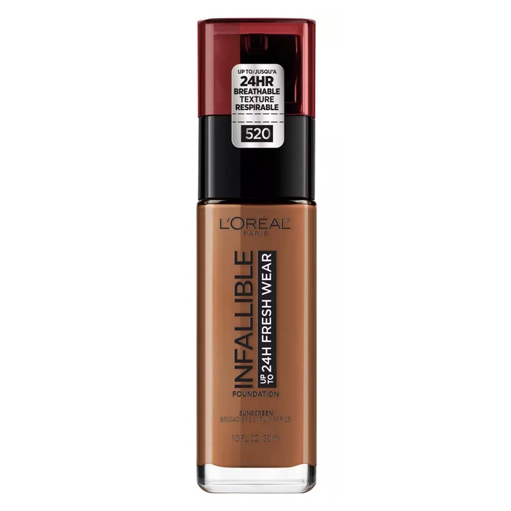 liquid foundation with red cap