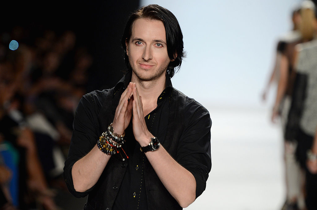 NEW YORK, NY - SEPTEMBER 07:  Designer Dmitry Sholokhov walks the runway at the Project Runway Spring 2013 fashion show during Mercedes-Benz Fashion Week at The Theatre at Lincoln Center on September 7, 2012 in New York City.  (Photo by Frazer Harrison/Getty Images for Mercedes-Benz Fashion Week)