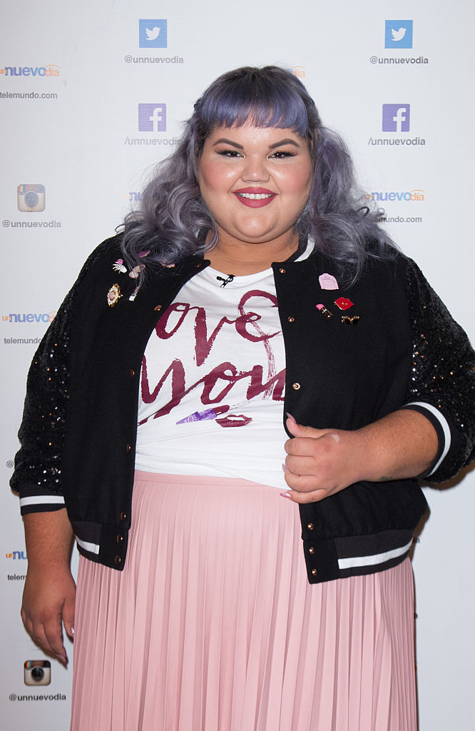 MIAMI, FL - SEPTEMBER 13:  Ashley Nell Tipton Project Runway Season 14 winner is on the set of Telemundo Studio on September 13, 2016 in Miami, Florida.  (Photo by John Parra/Getty Images)