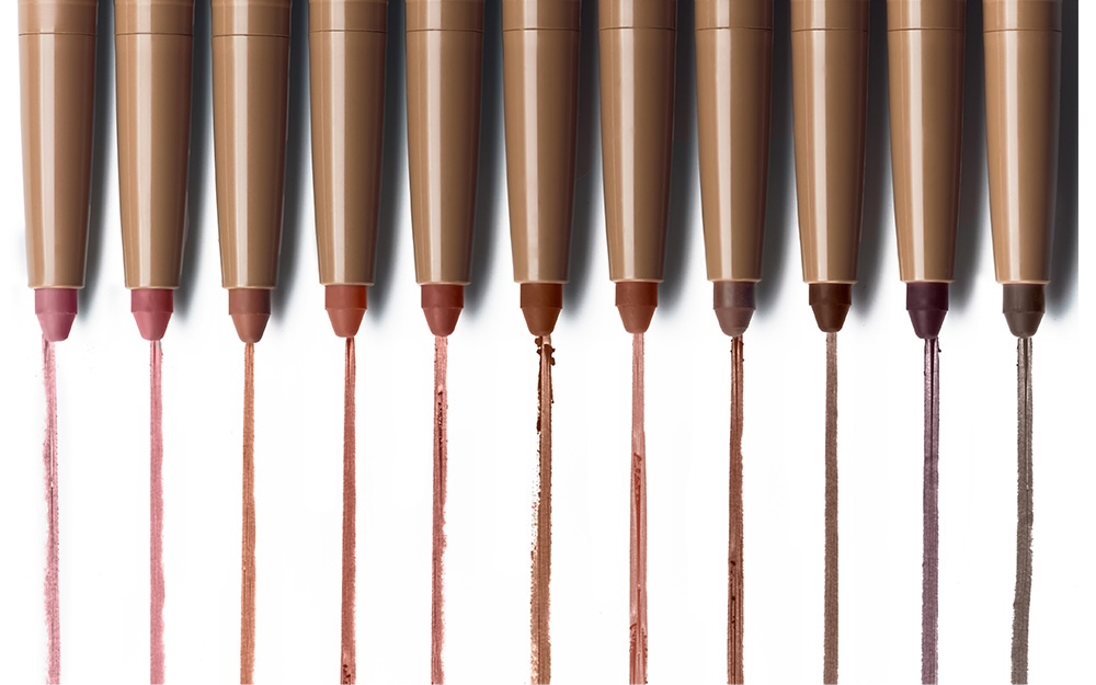 Rhode's peptide-infused Lip Shape lip liners.