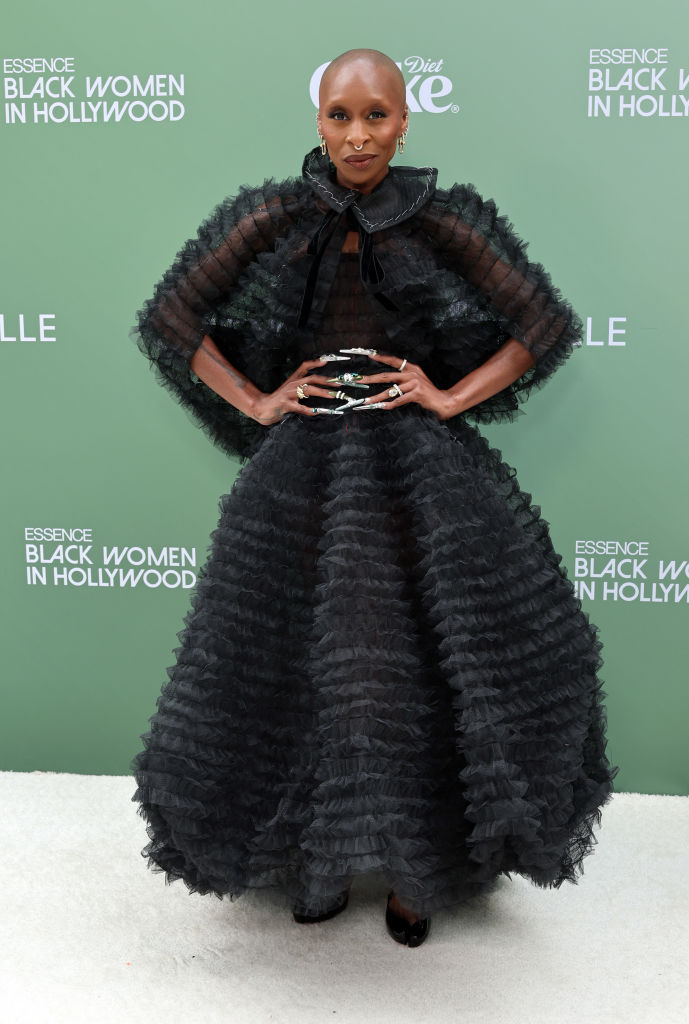 LOS ANGELES, CALIFORNIA - FEBRUARY 27: Cynthia Erivo attends the 2025 ESSENCE Black Women In Hollywood Awards at Fairmont Century Plaza on February 27, 2025 in Los Angeles, California. (Photo by Amy Sussman/Getty Images)