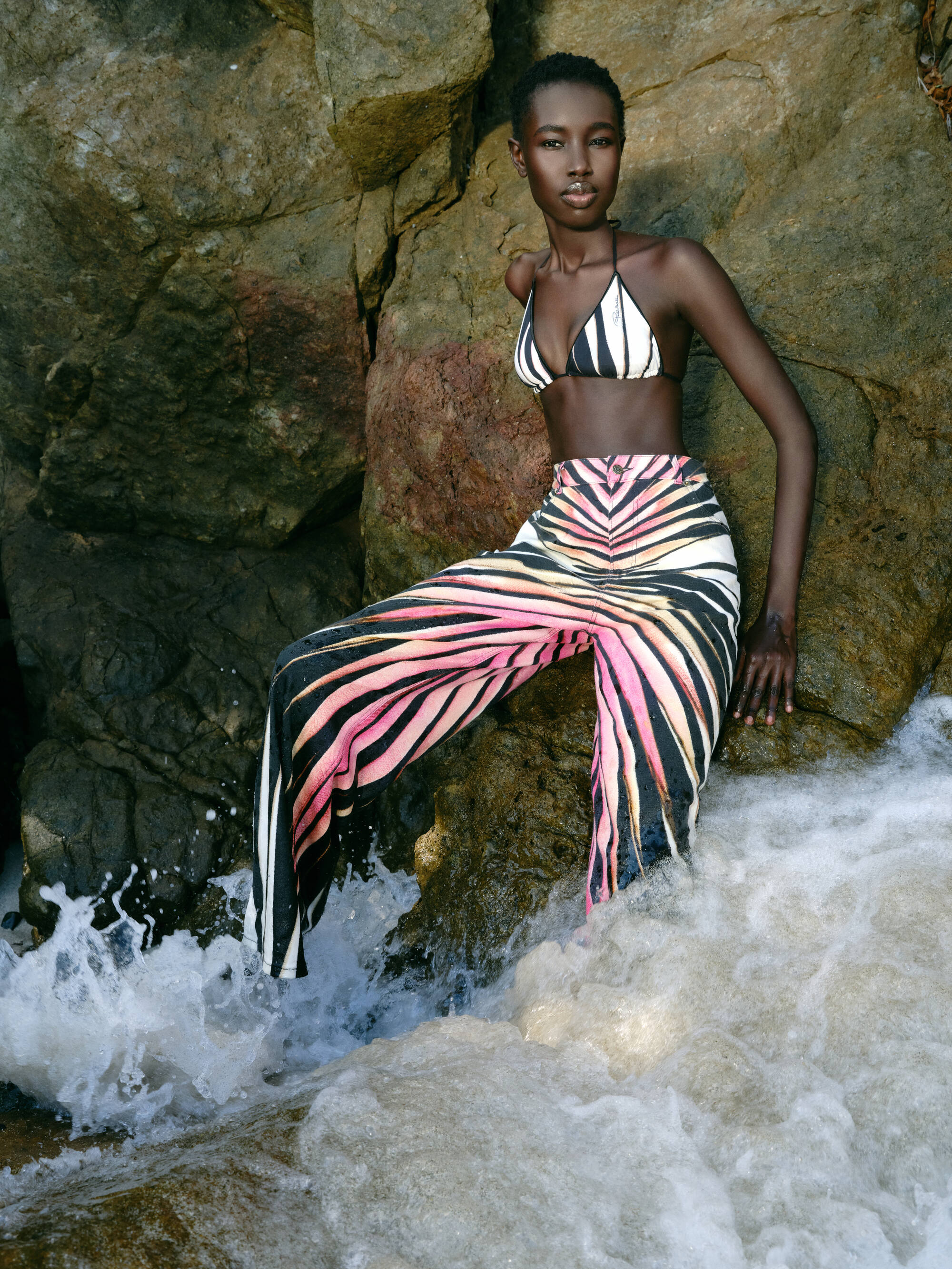 A look from Roberto Cavalli x The Webster's exclusive capsule collection.