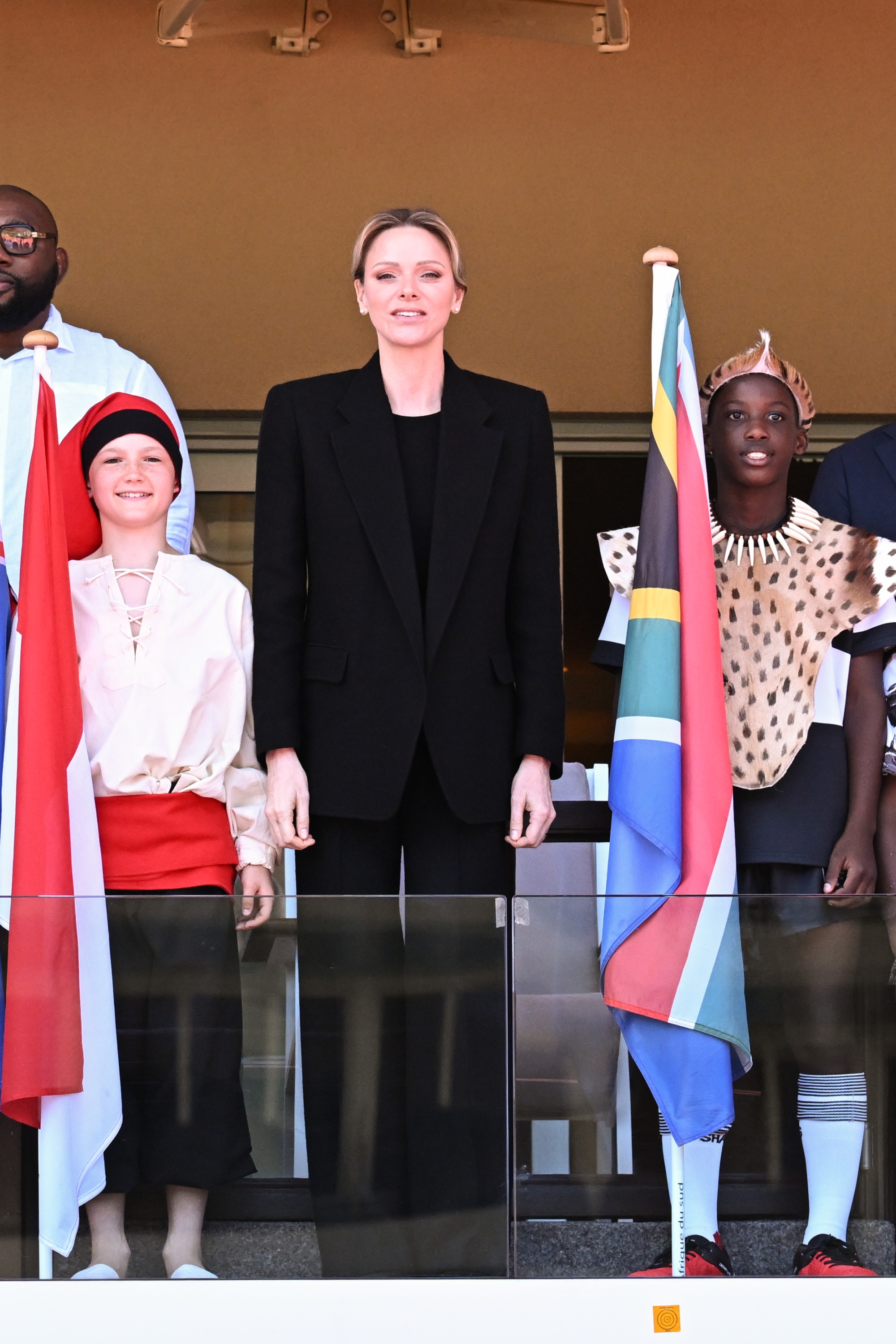 Princess Charlene of Monaco attends the Sainte Devote Rugby Tournament.