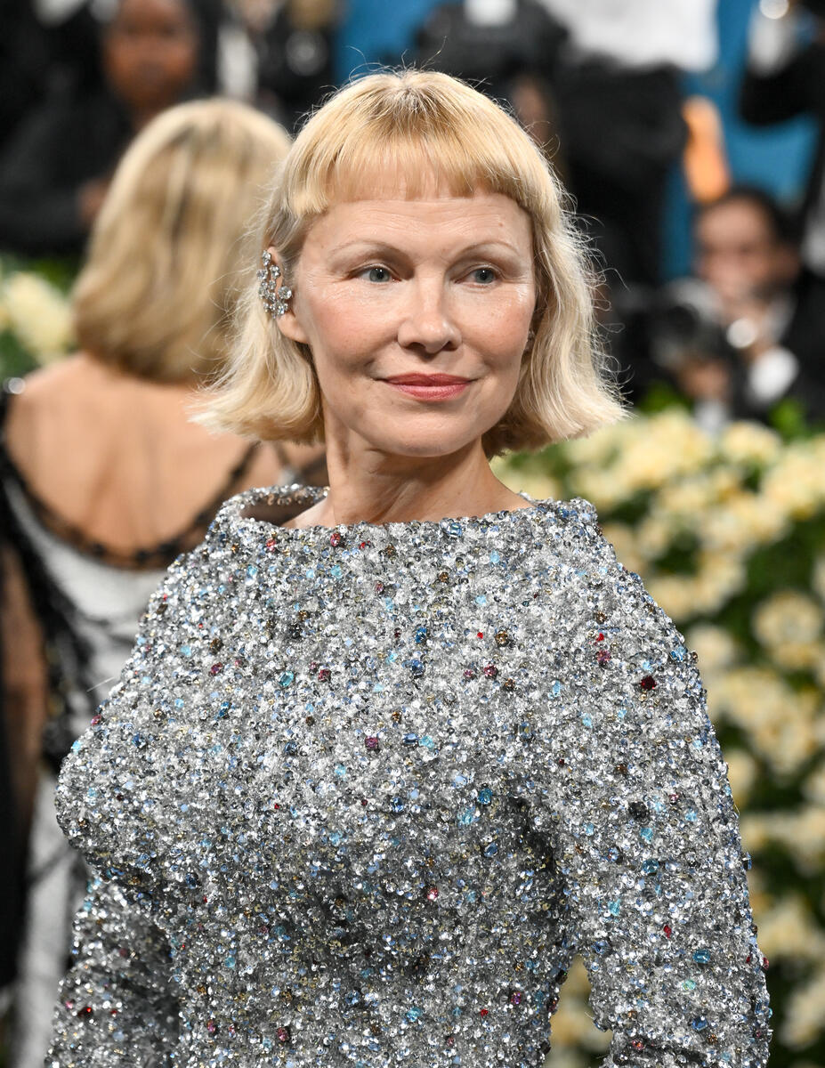 Pamela Anderson at The 2025 Met Gala Celebrating