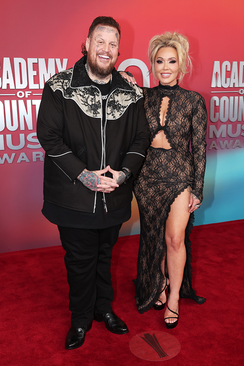 Jelly Roll, Bunnie Xo at the 60th Academy Of Country Music Awards held at the Ford Center at The Star on May 08, 2025 in Frisco, Texas.