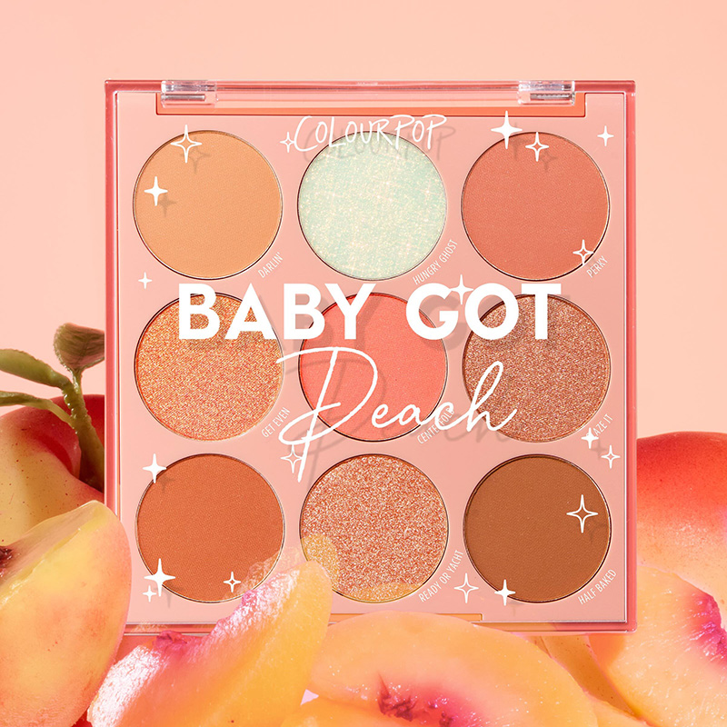 ColourPop's Sweet Peach products.