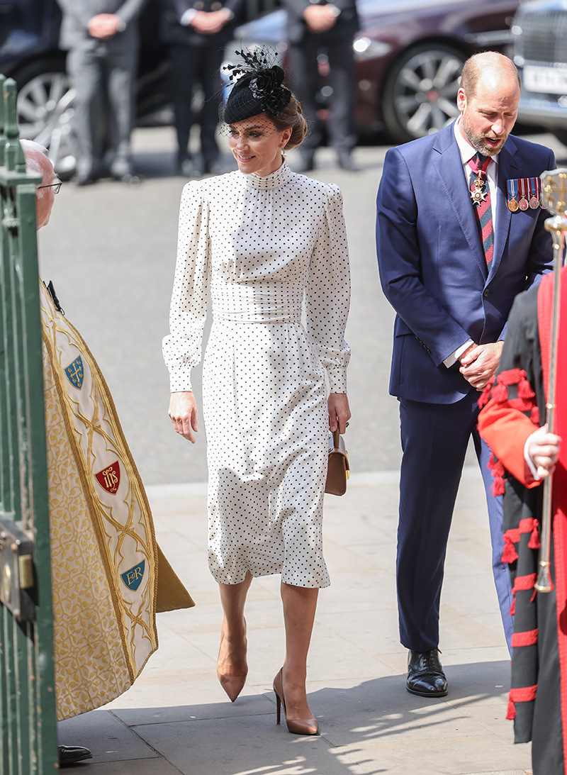 Kate Middleton at the Thanksgiving Service to mark the 80th anniversary of VE Day on May 8 in London.