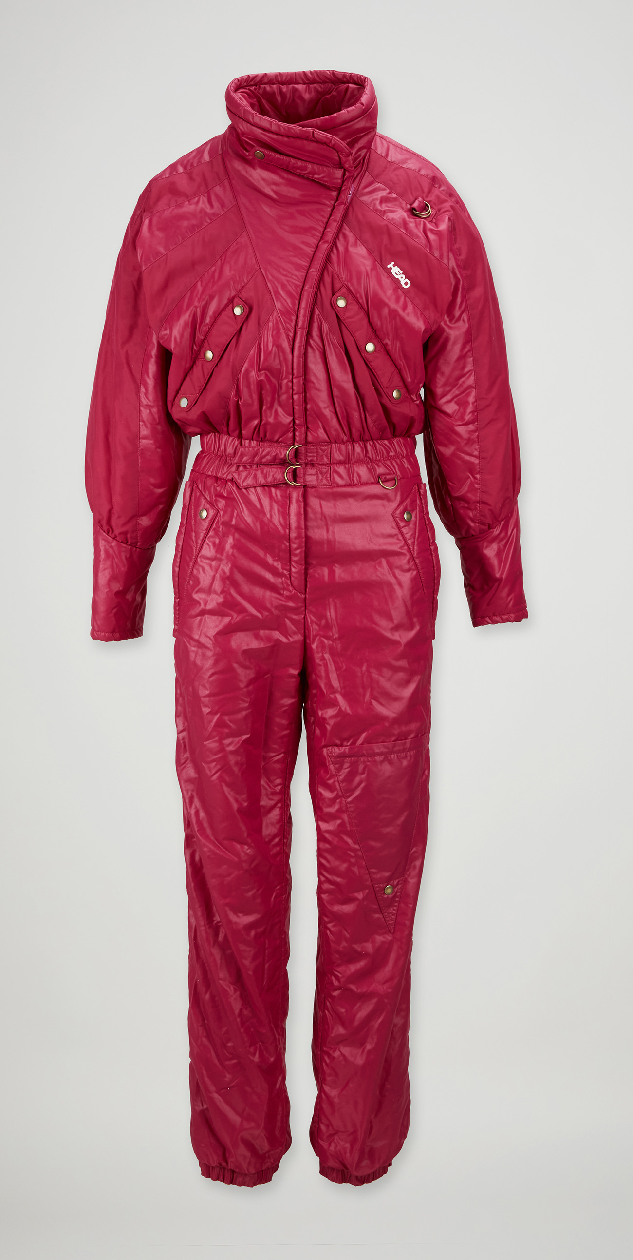 Princess Diana's Head Red Ski Suit