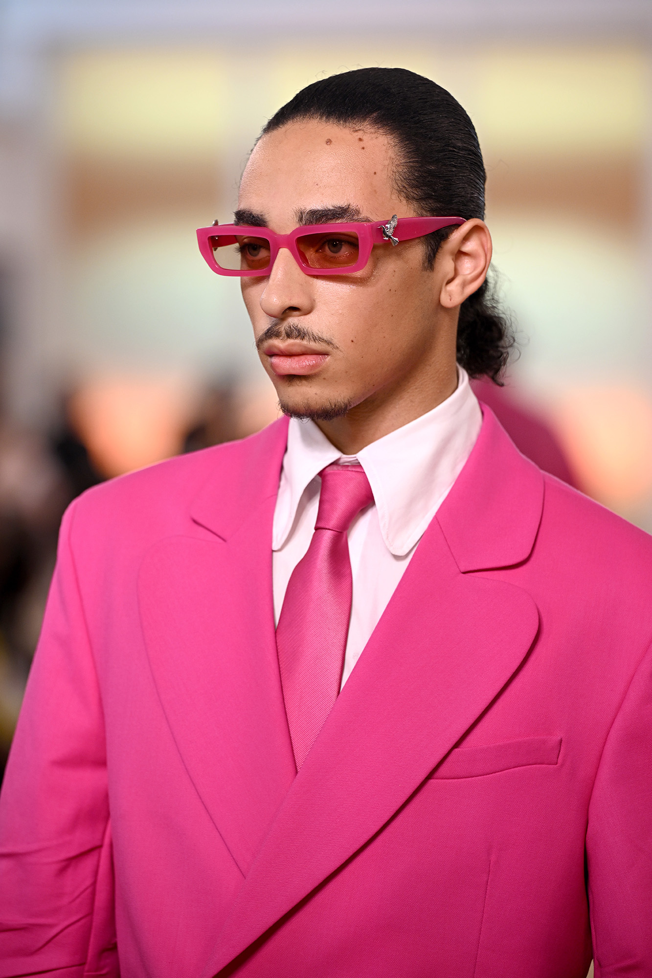 PARIS, FRANCE - JUNE 25: (EDITORIAL USE ONLY - For Non-Editorial use please seek approval from Fashion House) Daniel Julez Smith Jr. walks the runway during the 3.Paradis Menswear Spring/Summer 2026 show as part of Paris Fashion Week on June 25, 2025 in Paris, France. (Photo by Kristy Sparow/Getty Images)