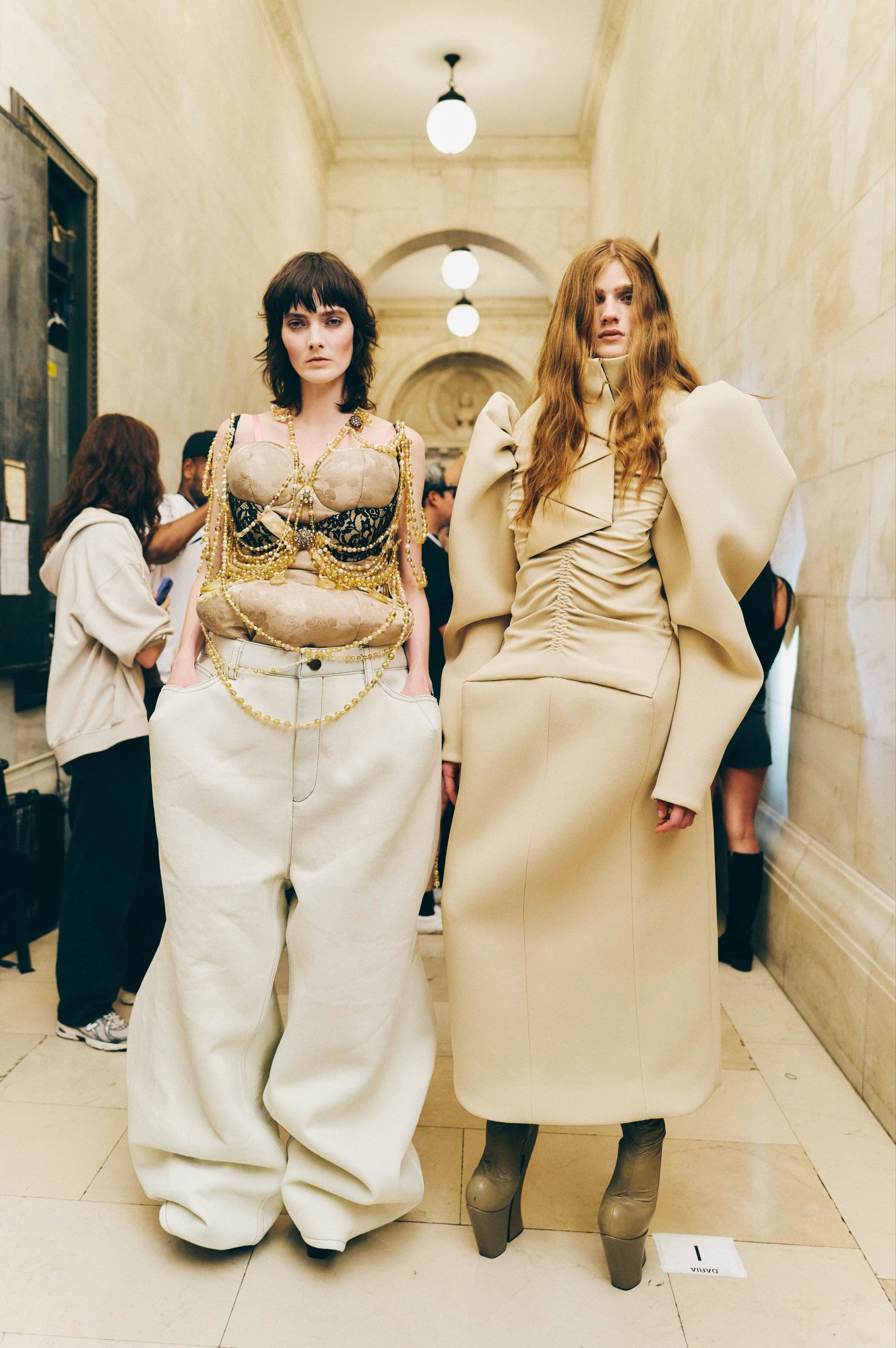 Backstage at Marc Jacobs Fall 2025