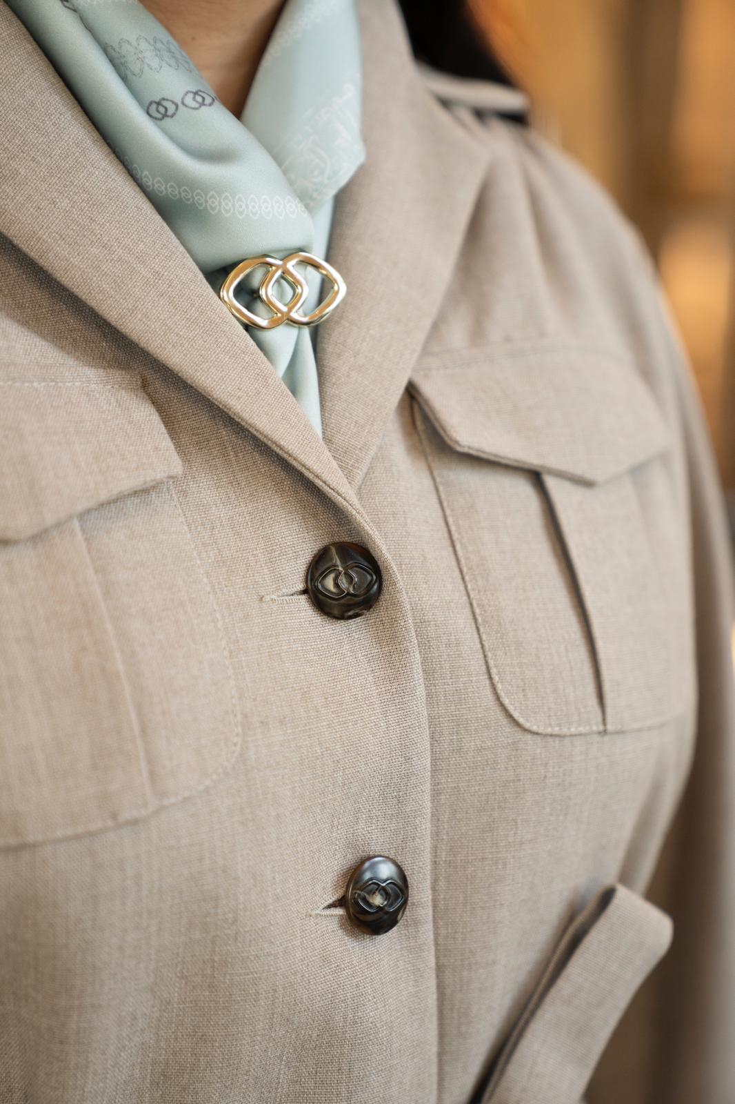 A detail of one of Sofitel's new uniforms.