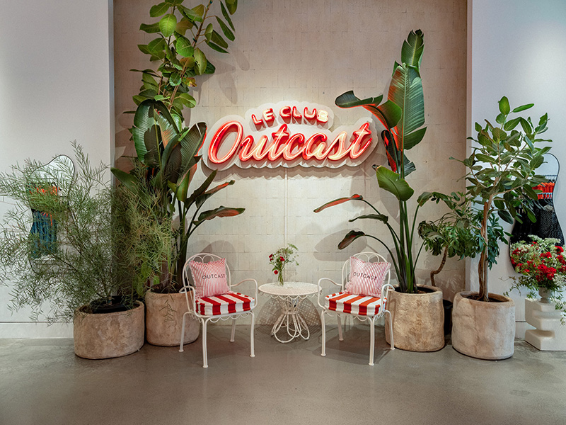 'Le Club Outcast' at The Grove in Los Angeles.