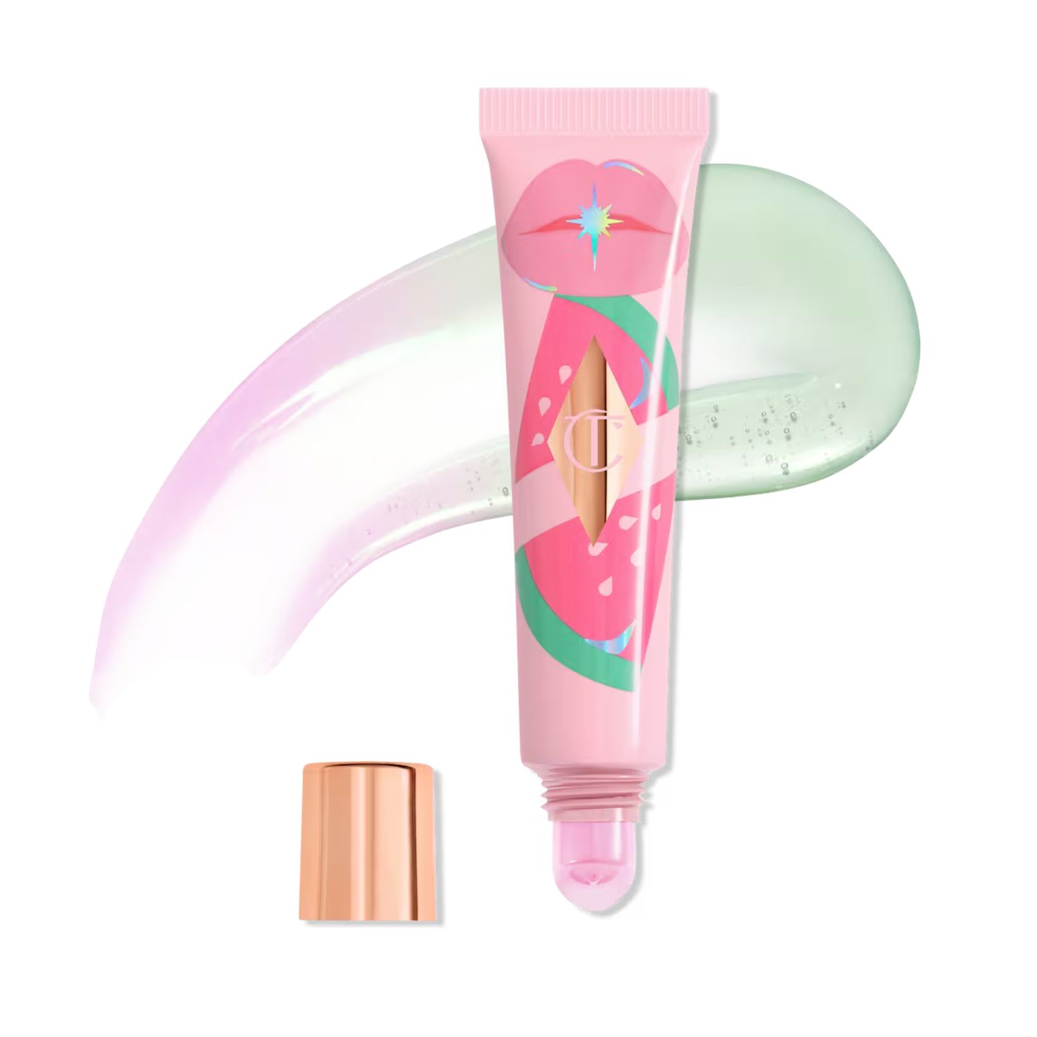 Charlotte Tilbury lip oil with swatch