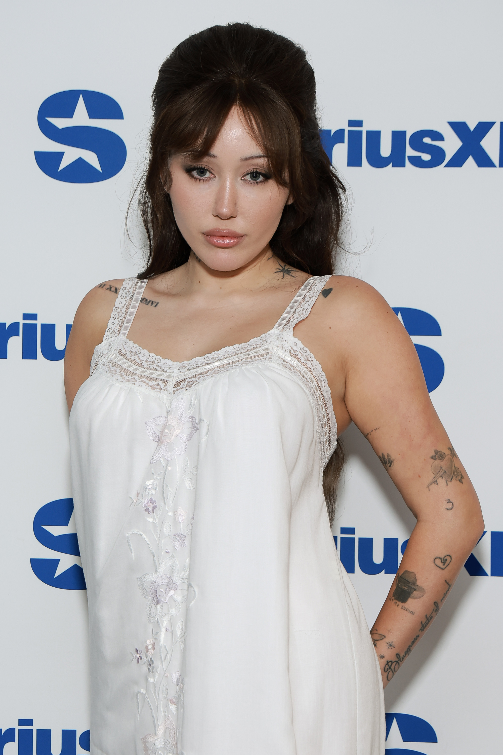 NEW YORK, NEW YORK - JULY 22: Noah Cyrus visits SiriusXM Studios on July 22, 2025 in New York City. (Photo by Jason Mendez/Getty Images)
