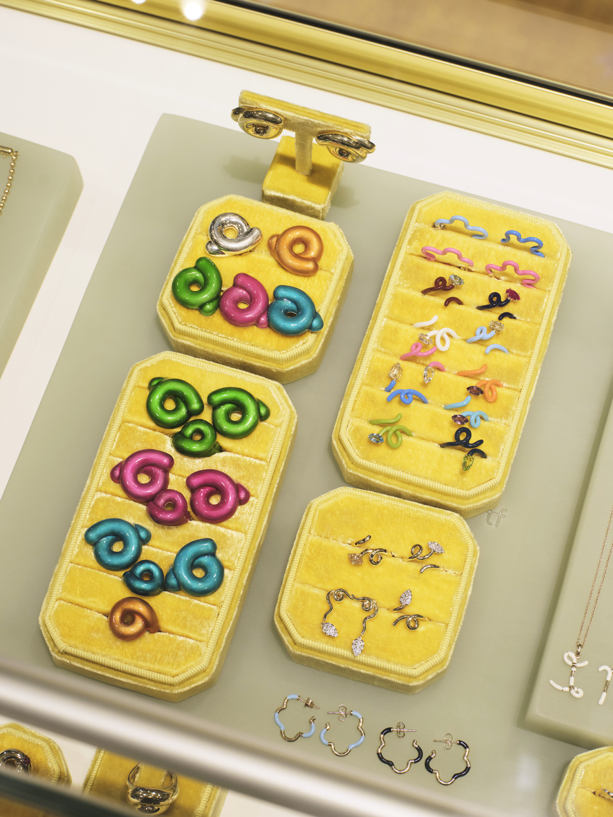 A selection of jewelry from the Muse shop inside the Nordstrom NYC flagship.