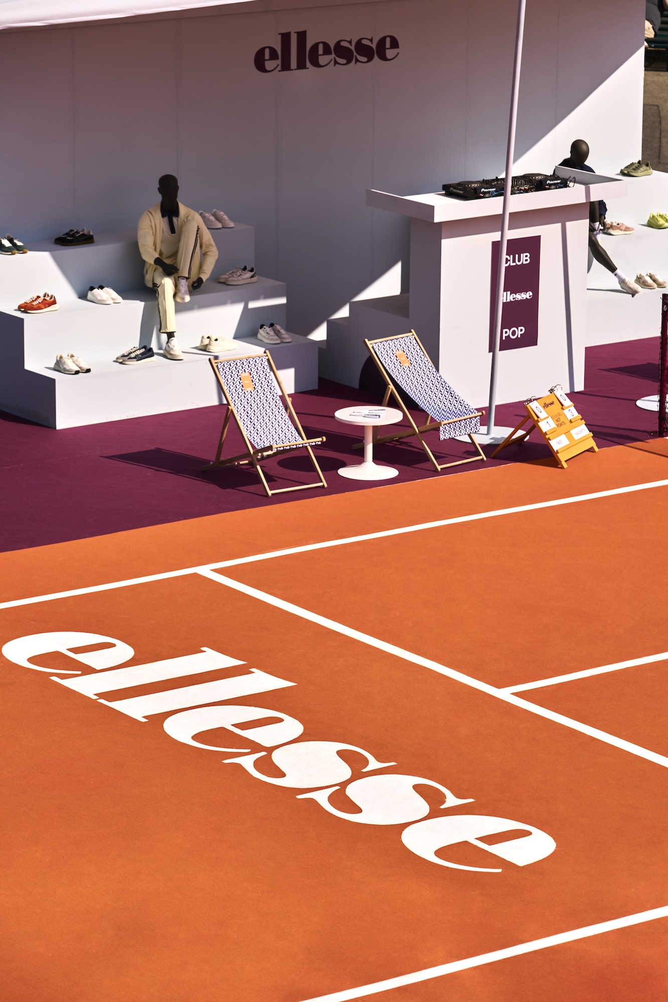 The Ellesse installation at Pitti Uomo in June 2025.