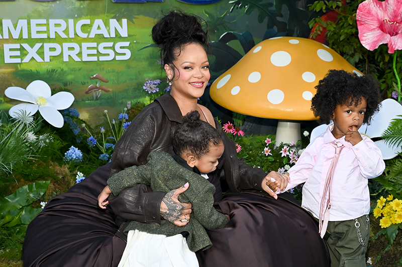 Riot Rose Mayers, Rihanna, RZA Athelston Mayers at Paramount Pictures