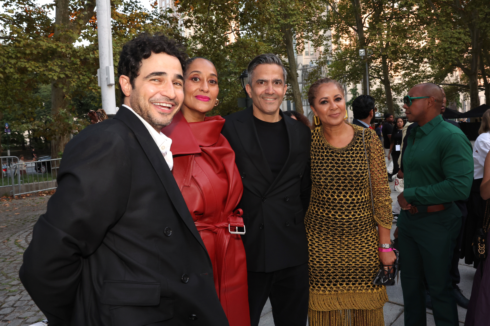 Zac Posen, Tracee Ellis Ross, Mark Breitbard and Christiane Pendarvis attend the 17th Annual Harlem's Fashion Row Fashion Show & Style Awards on September 03, 2024 in New York City.