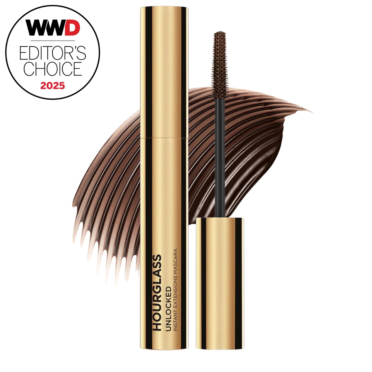 Hourglass brown mascara with swatch