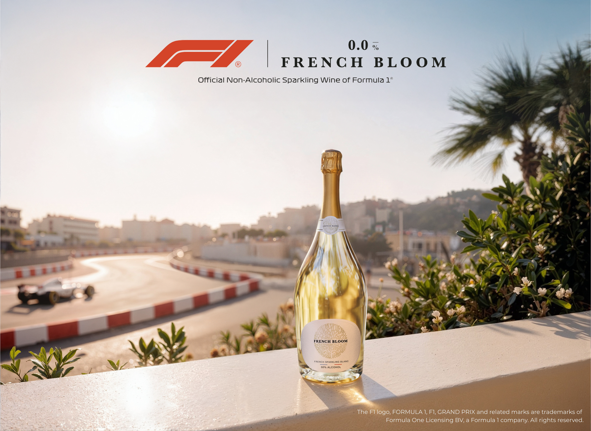 French Bloom becomes Formula 1's non-alcoholic sparkling wine partner.