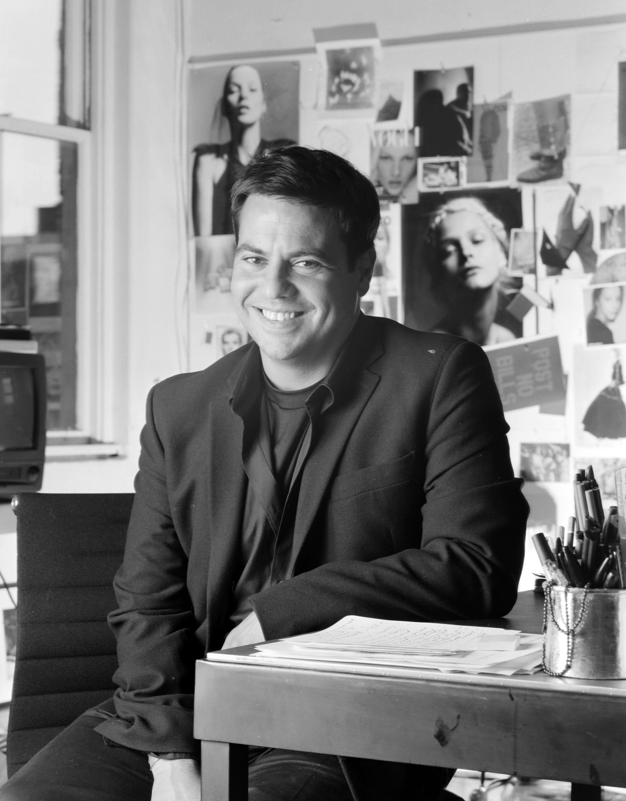 Narciso Rodriguez poses for portraits in New York City on December 1, 2000.
