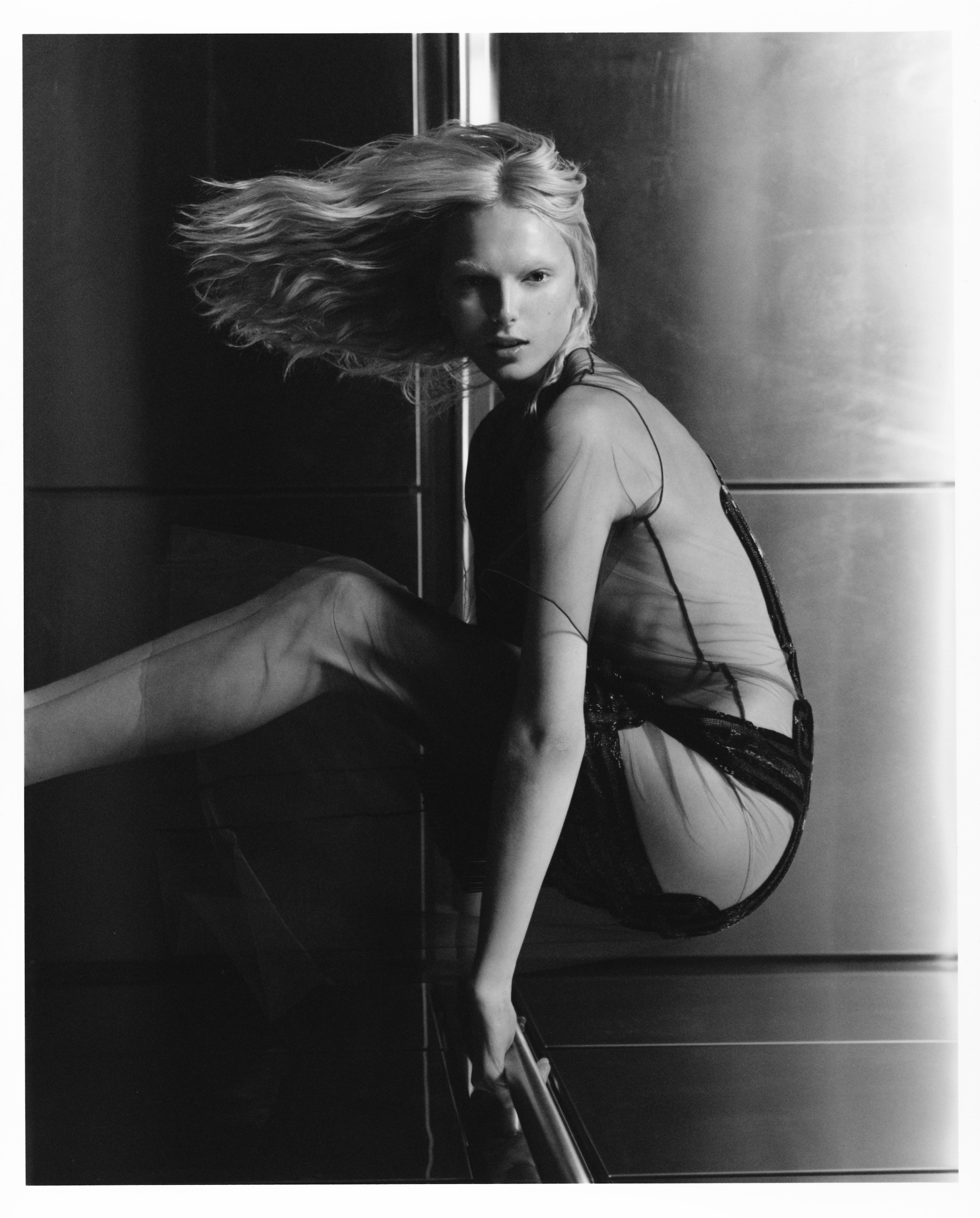 Alex Consani, photographed by Agata Serge