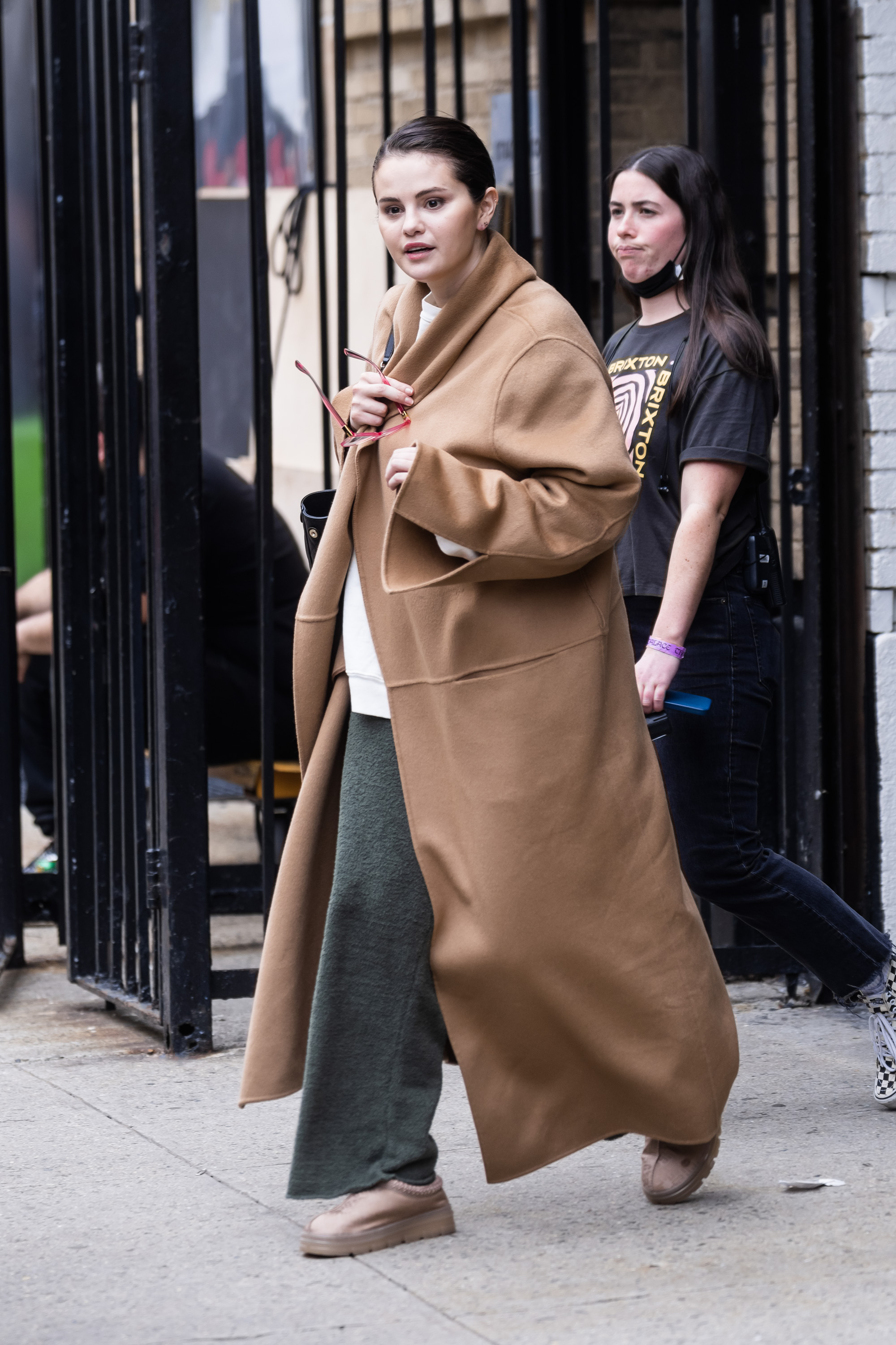 Selena Gomez is seen filming