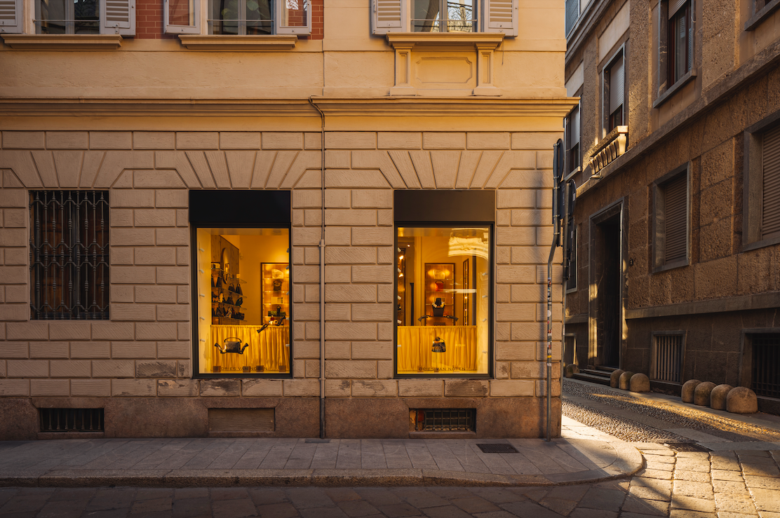 Dries Van Noten's first store in Milan.