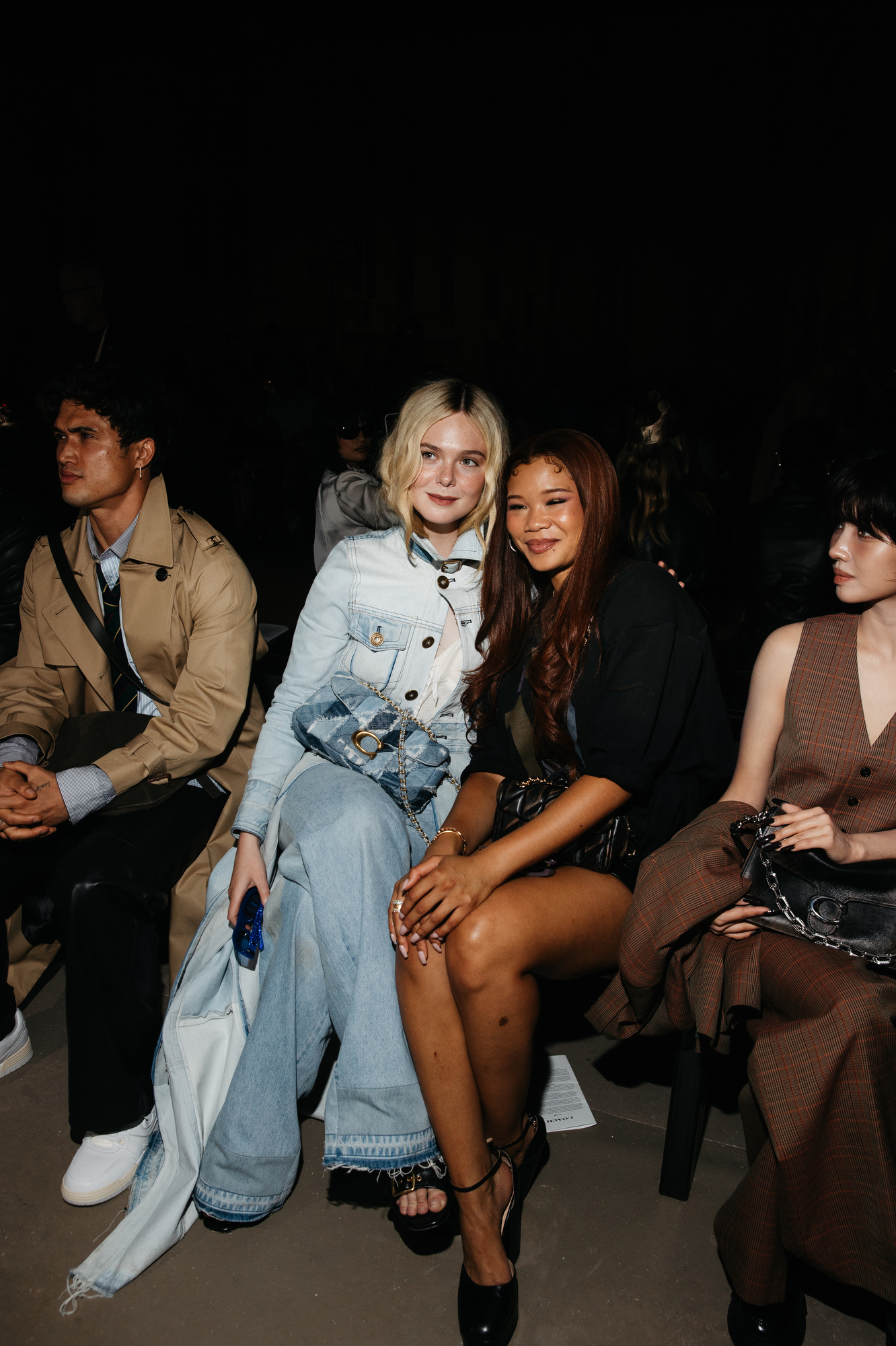 Elle Fanning and Storm Reid at the Coach Spring 2026 Ready-to-Wear show