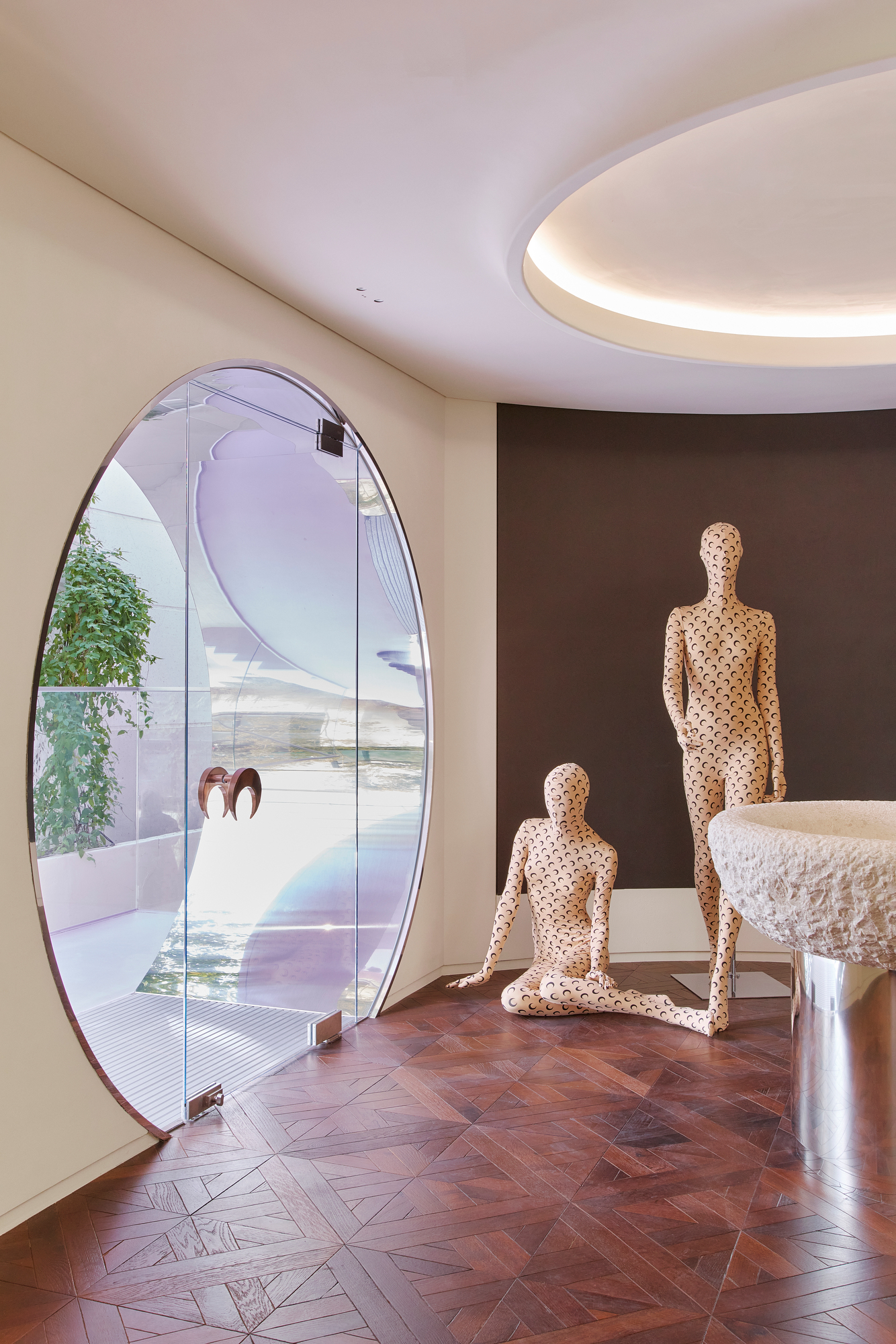 A view of the Marine Serre Hannam House store in Seoul.