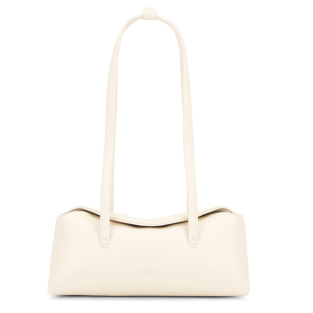 white designer shoulder bag