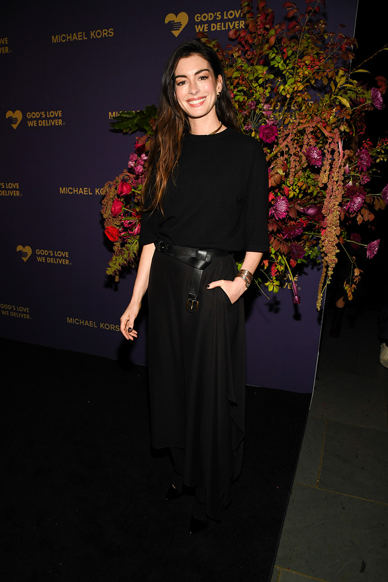 Anne Hathaway wears Michael Kors and Bulgari at the 19th Annual Golden Heart Awards on Oct. 20, 2025 in New York City.