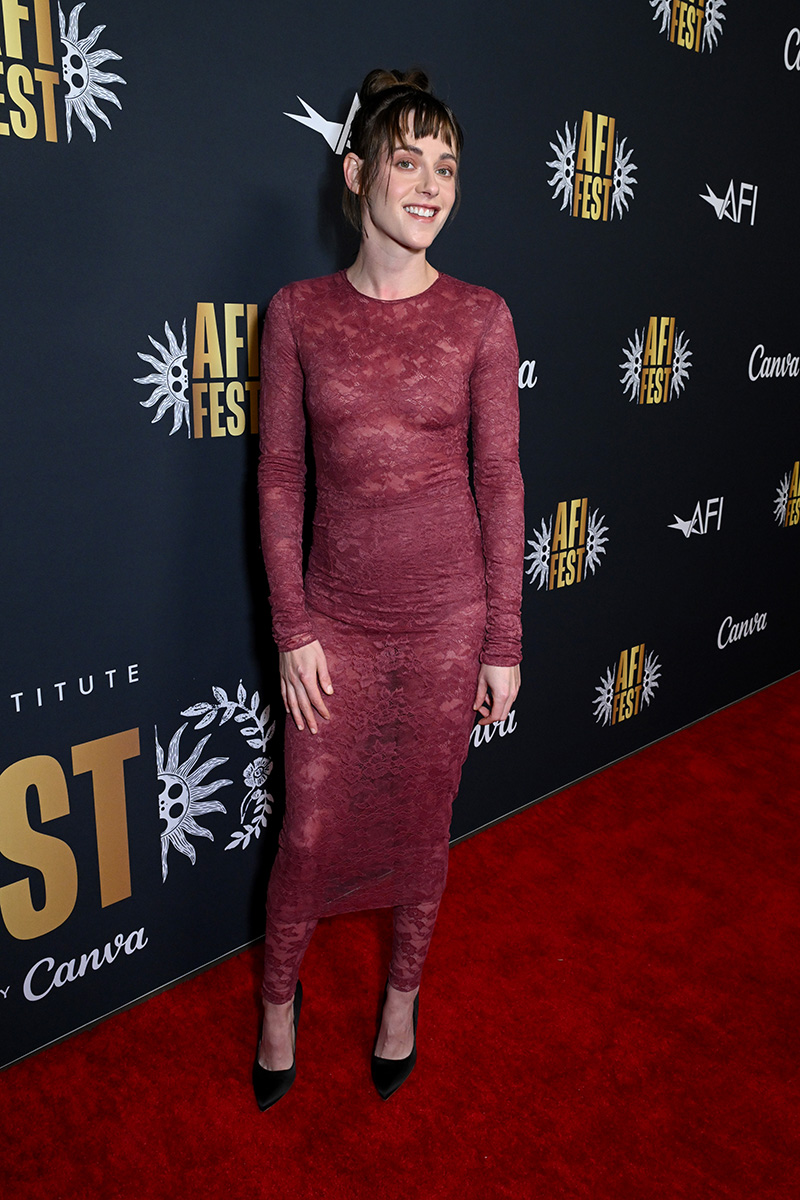 Kristen Stewart wears Rhea Costa at the AFI Fest 2025 special screening of